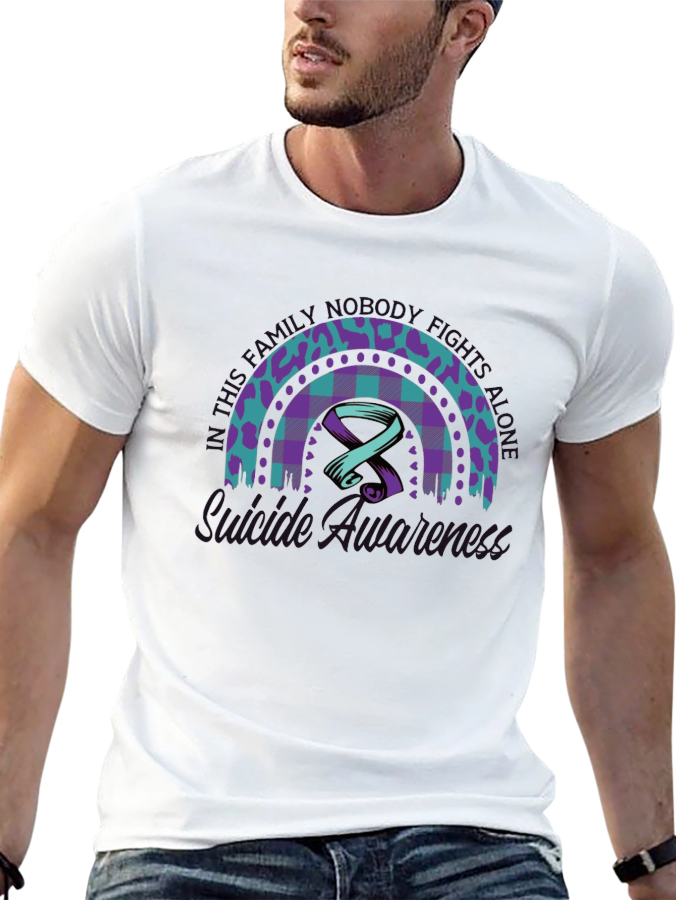 Mental Illness Awareness Rainbow T-Shirt