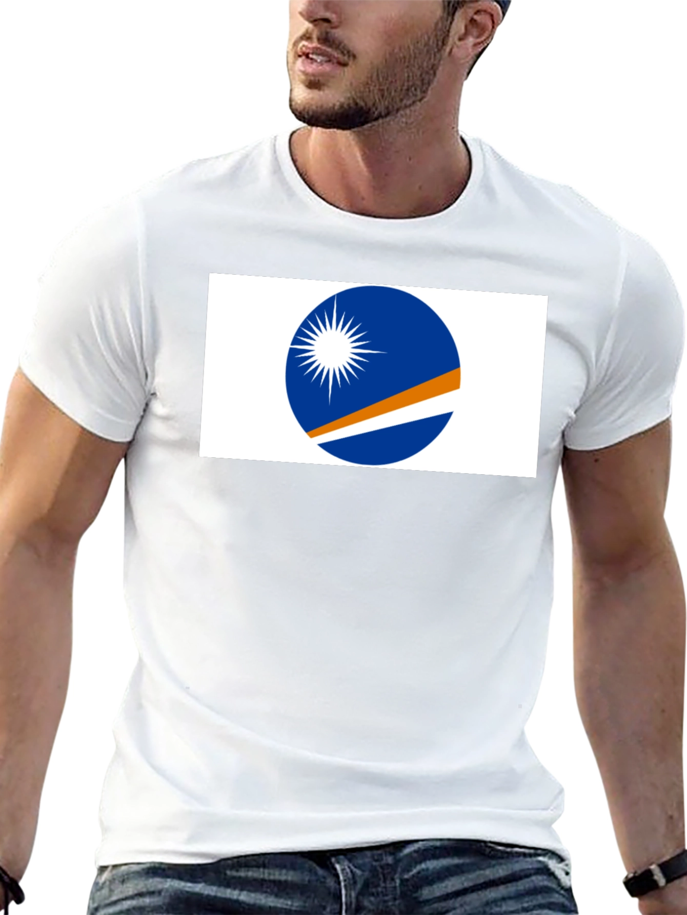 Marshall Islands Flag Graphic T-Shirt
