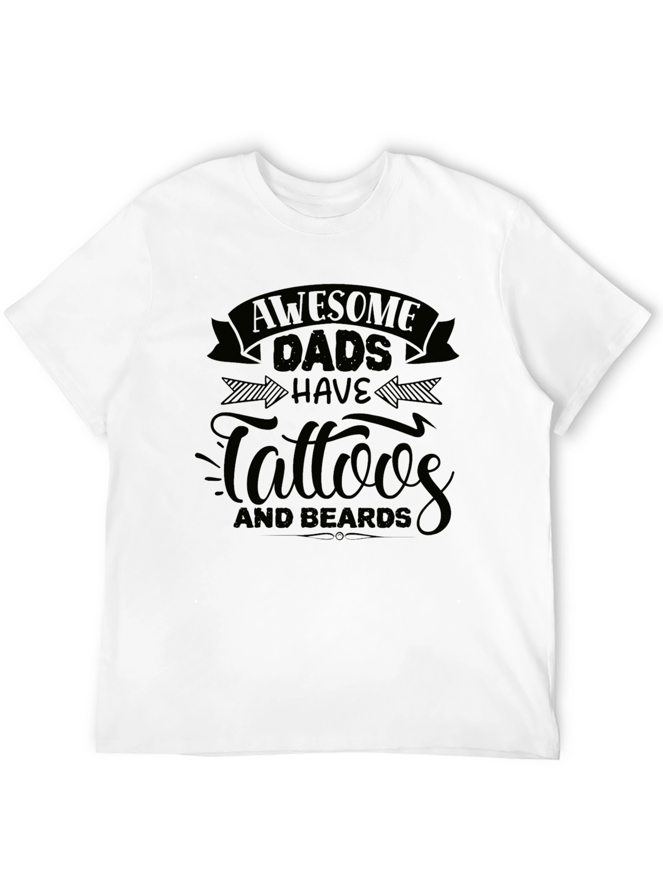Awesome Dads Tattoos & Beards T-Shirt