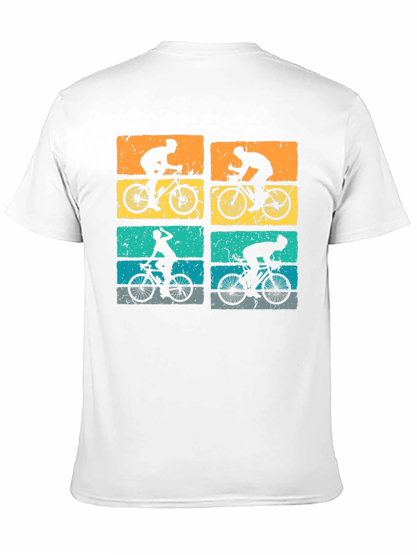 Retro Cycling Silhouette Graphic Tee
