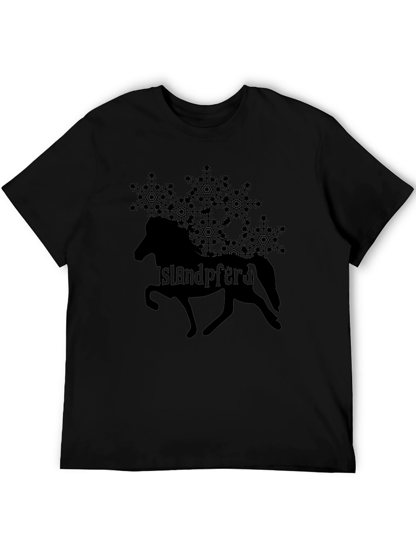 Icelandic Horse Snowflake Tee - Stylish & Unique