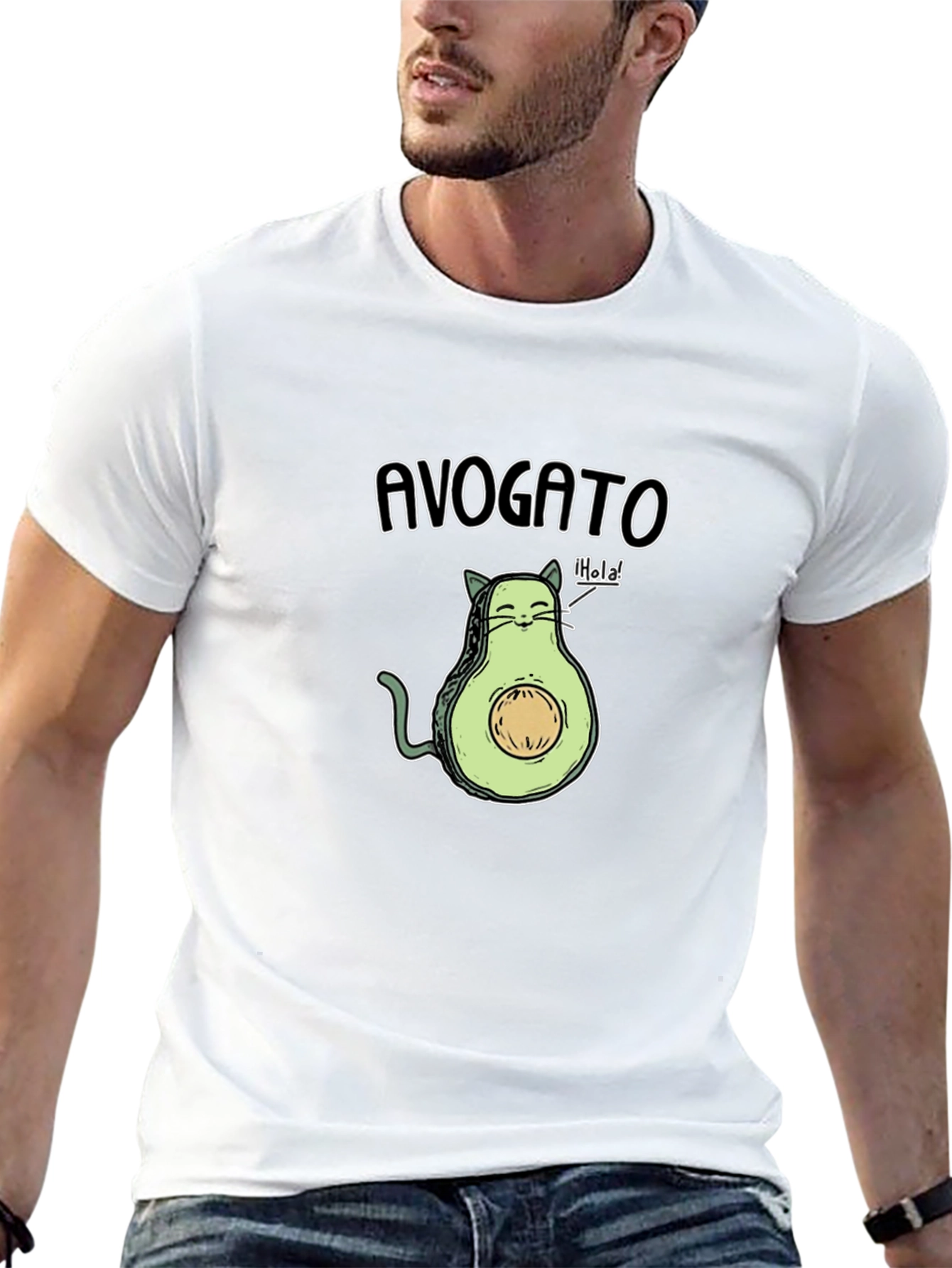 Avogato T-Shirt - Funny Avocado Cat Tee
