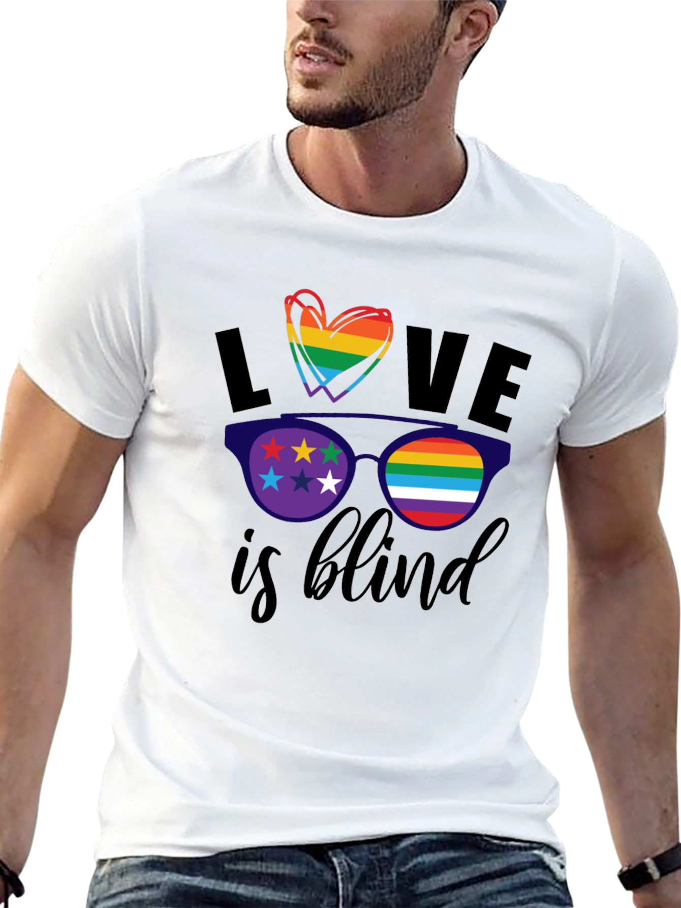 Love Is Blind LGBT Pride T-Shirt