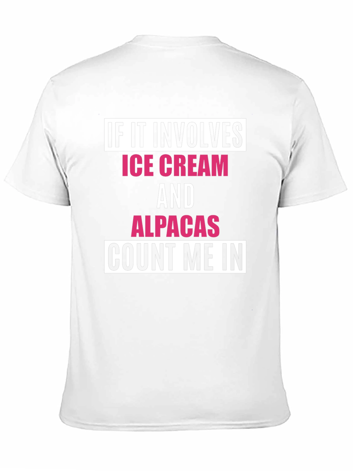 Ice Cream & Alpacas T-Shirt - Count Me In