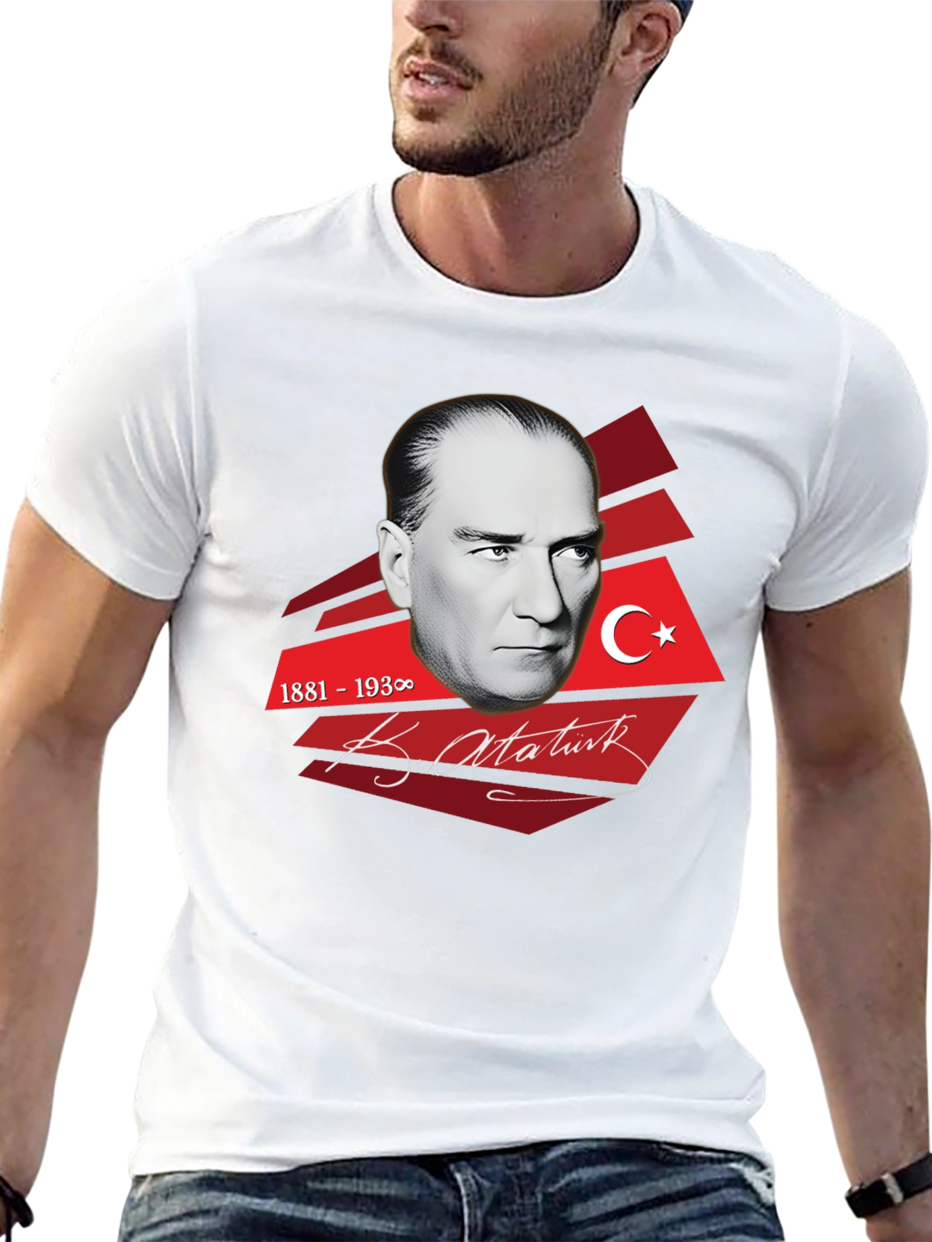 Atatürk Graphic T-Shirt - Black Stylish Mens Tee