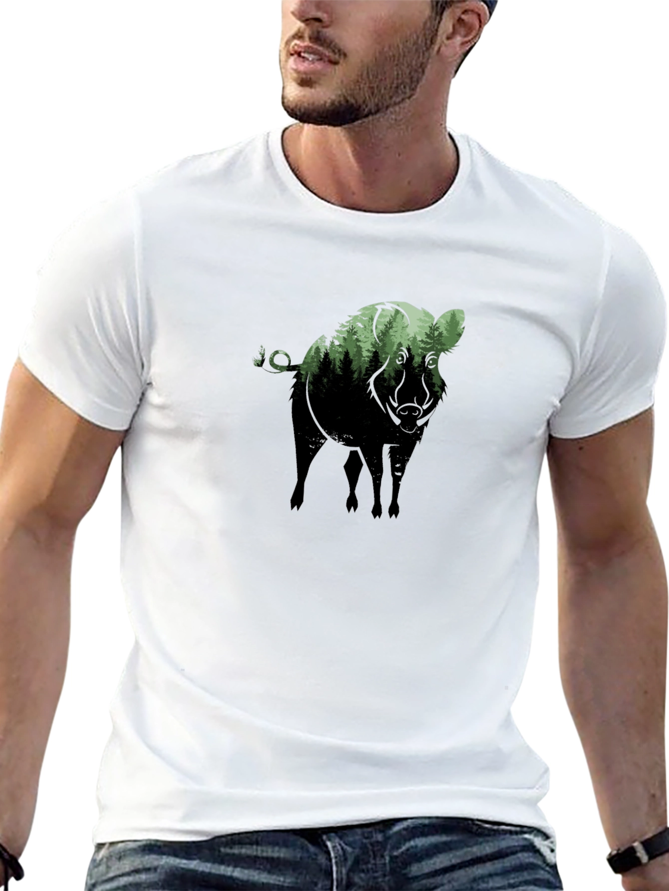Nature Hog Graphic T-Shirt - Black