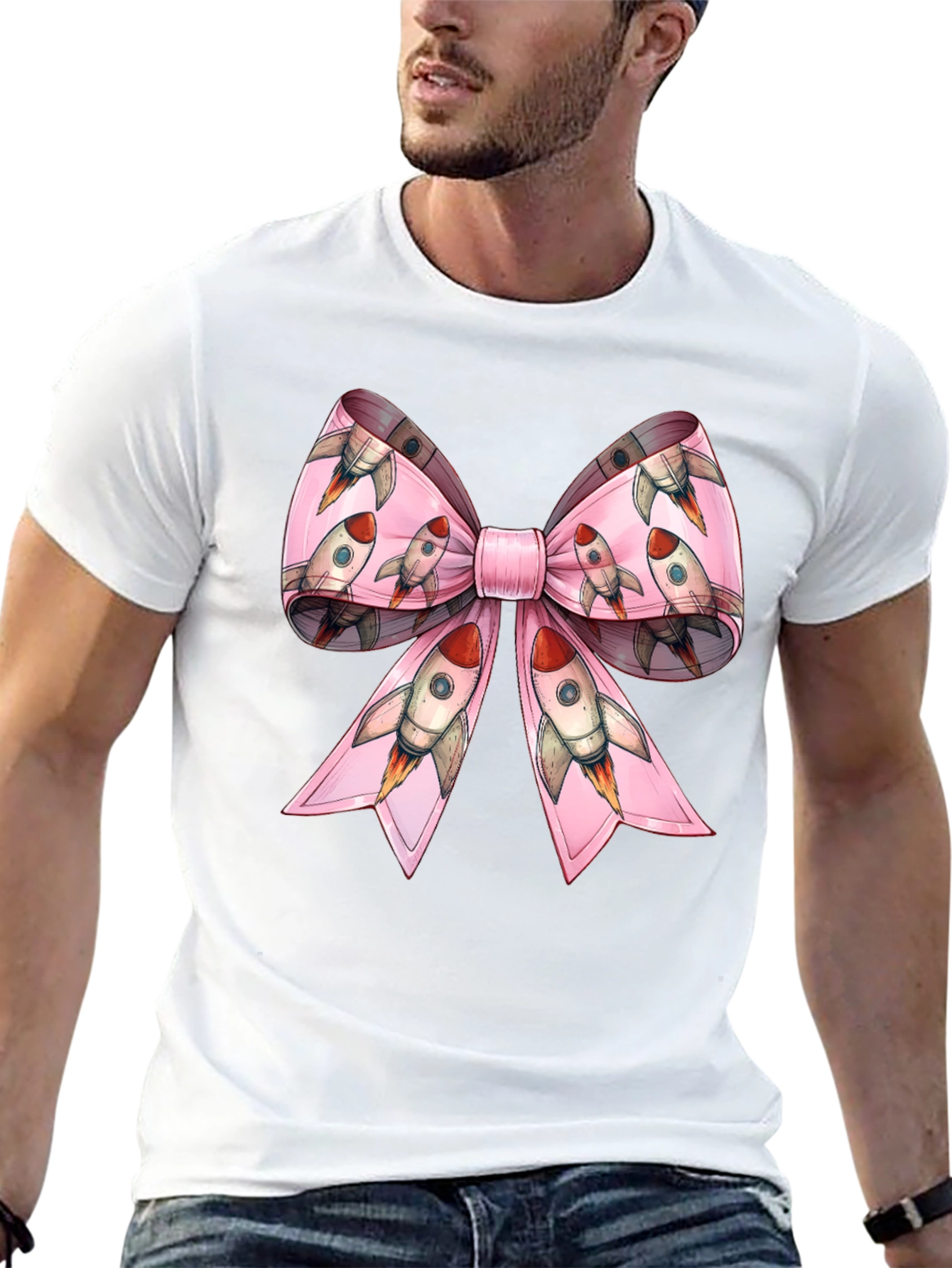 Rocket Bow T-Shirt - Blast Off in Style!