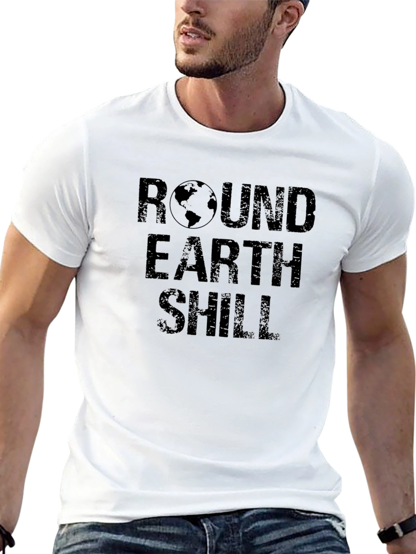Round Earth Shill T-Shirt - Conspiracy Theory Tee