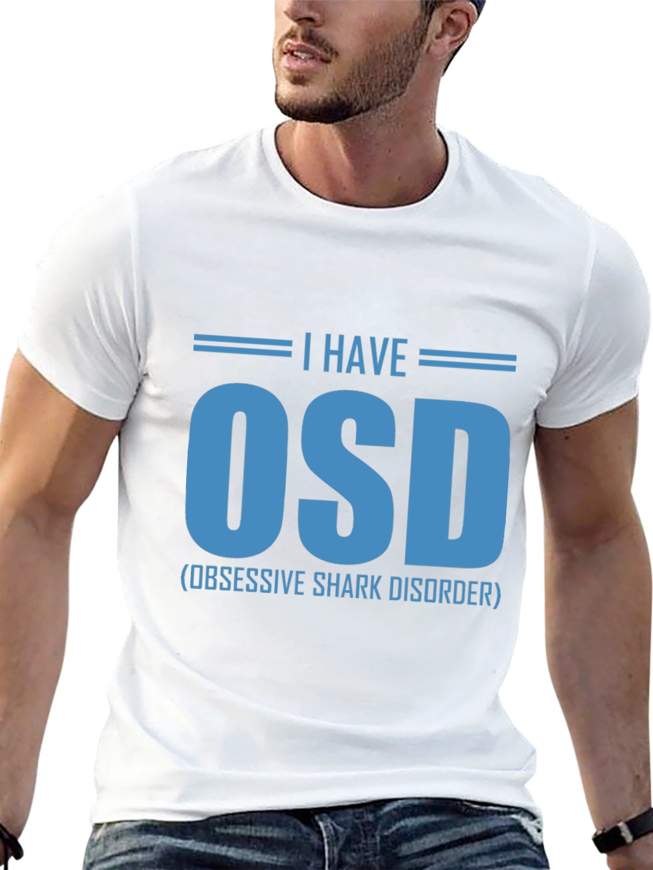 Obsessive Shark Disorder T-Shirt Funny OSD Tee