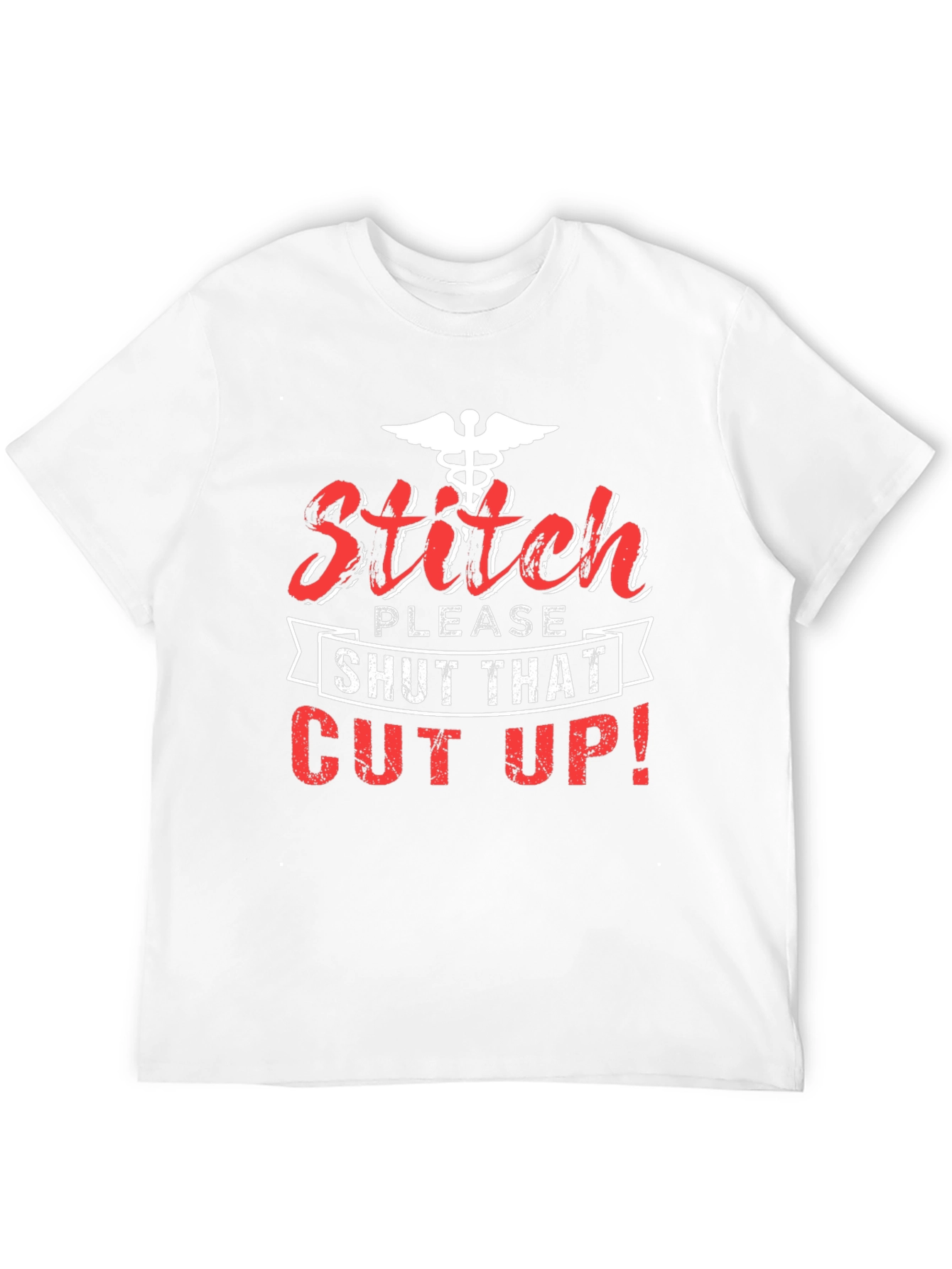 Stitch Please Shut That Cut Up! Black T-Shirt