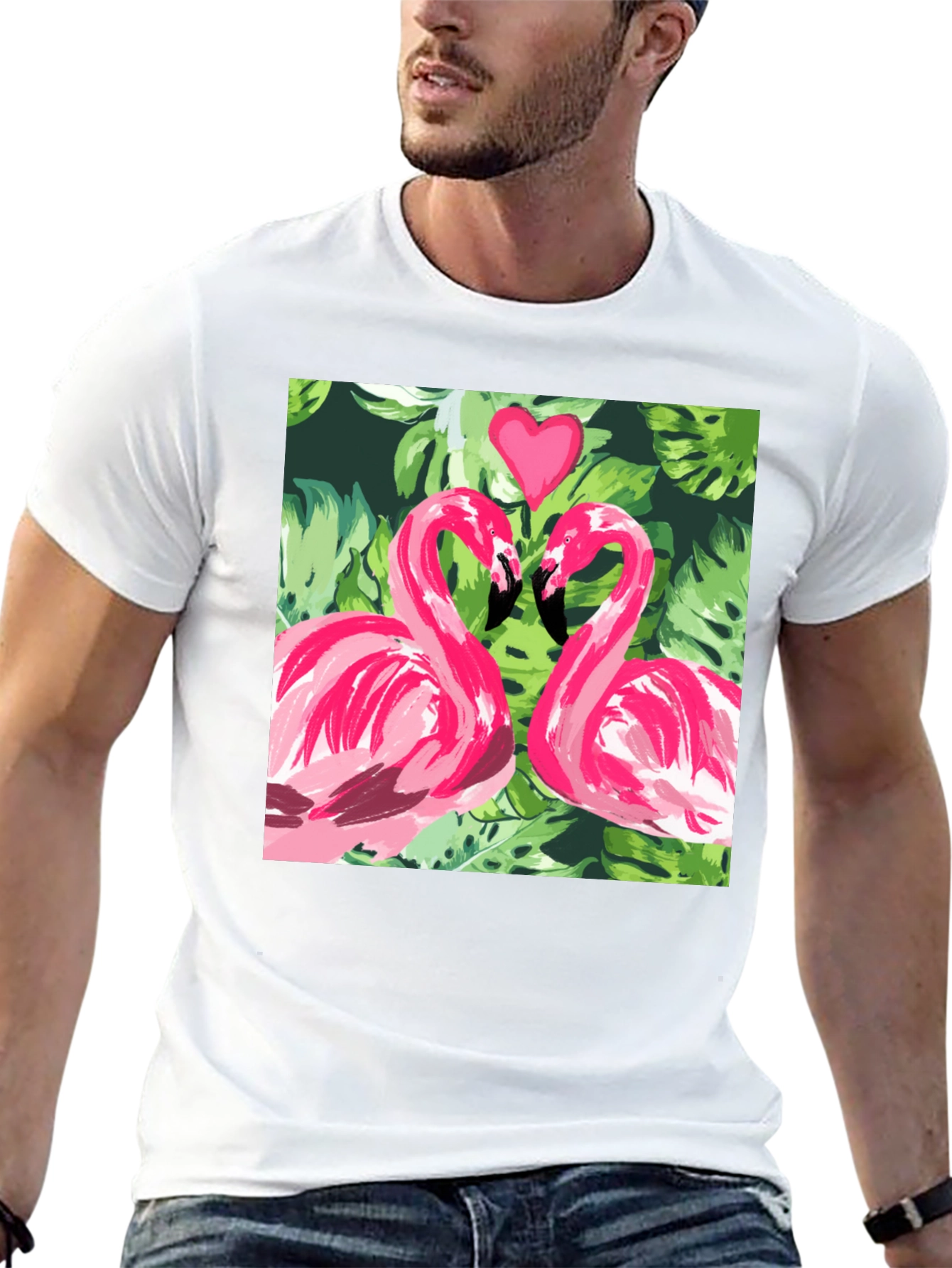 Flamingo Love Tee - Tropical T-Shirt
