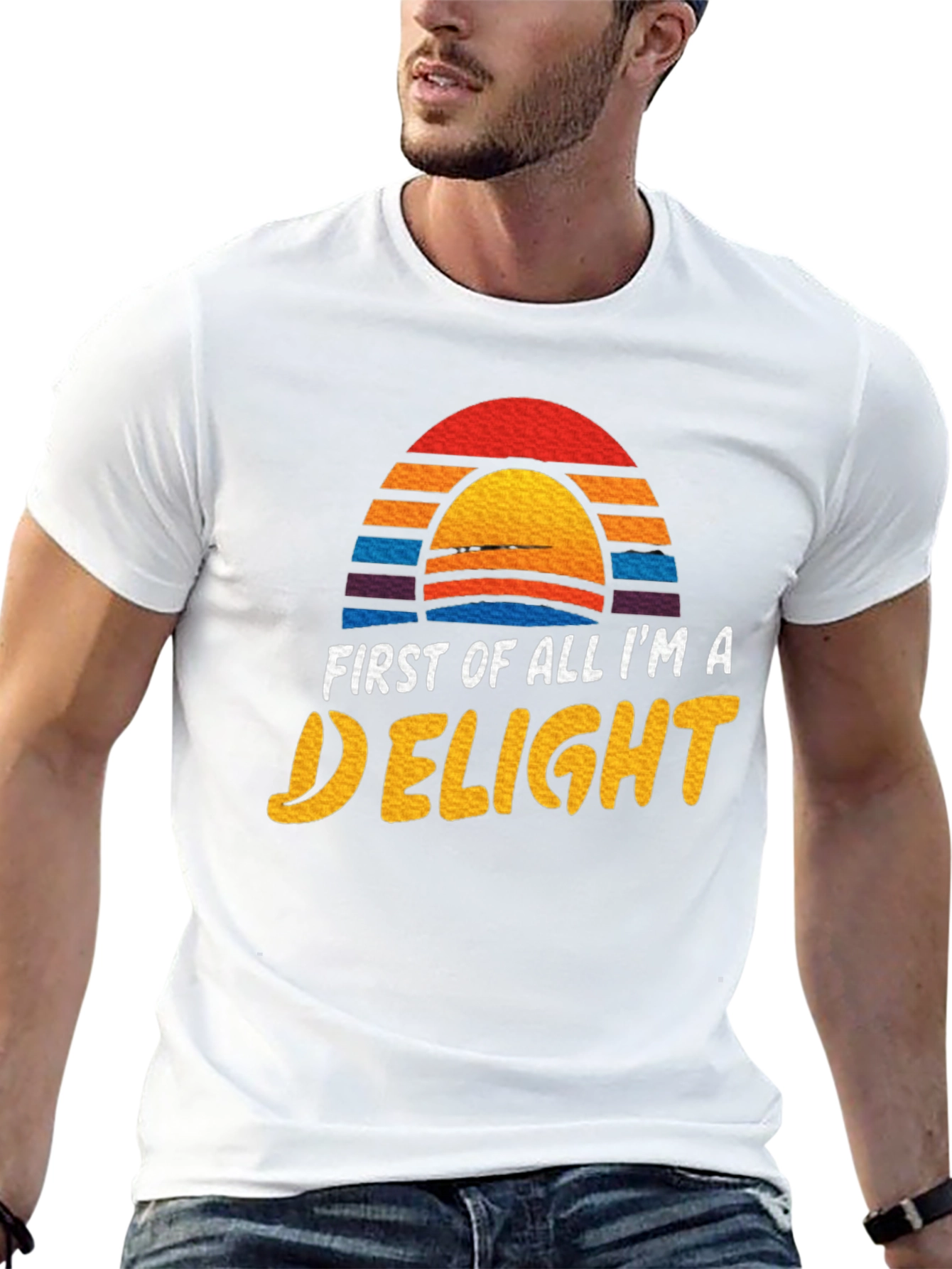 First Of All Im A Delight Graphic Tee