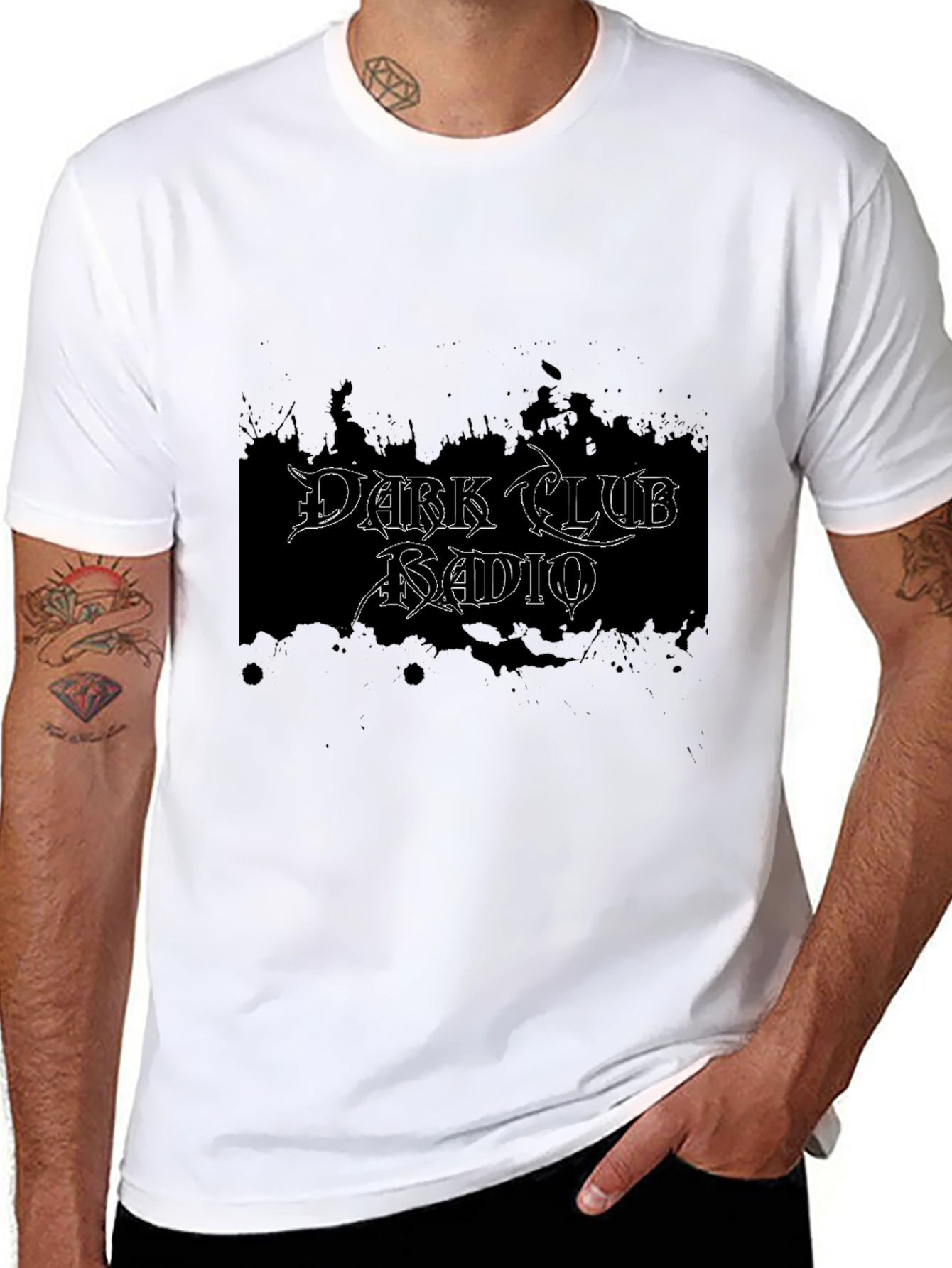 Dark Club Radio Black Graphic Tee