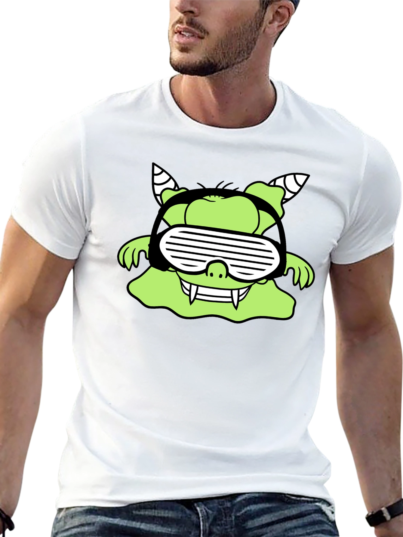 Monster Graphic Black T-Shirt