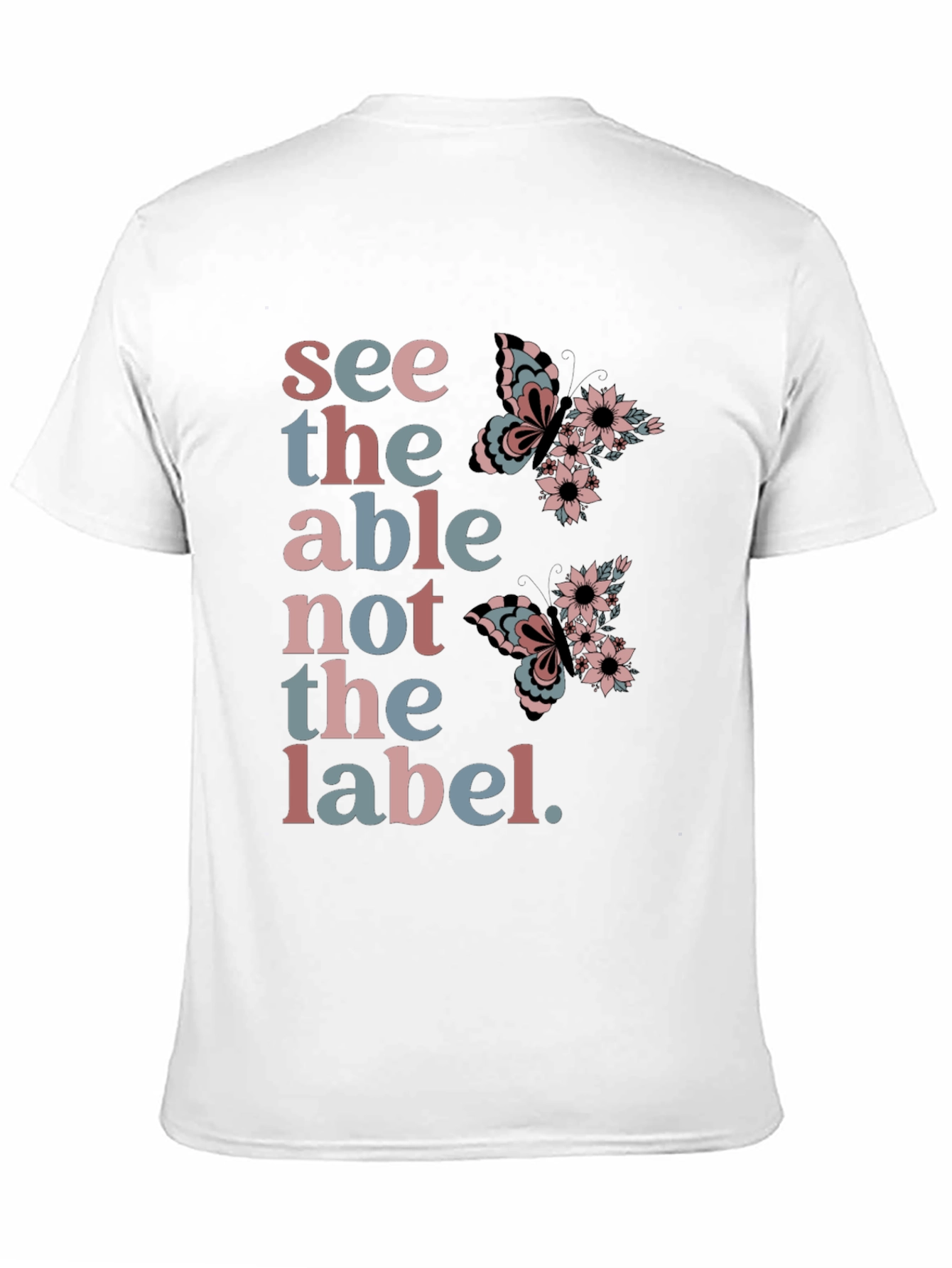 See the Able T-Shirt: Butterfly Floral Design