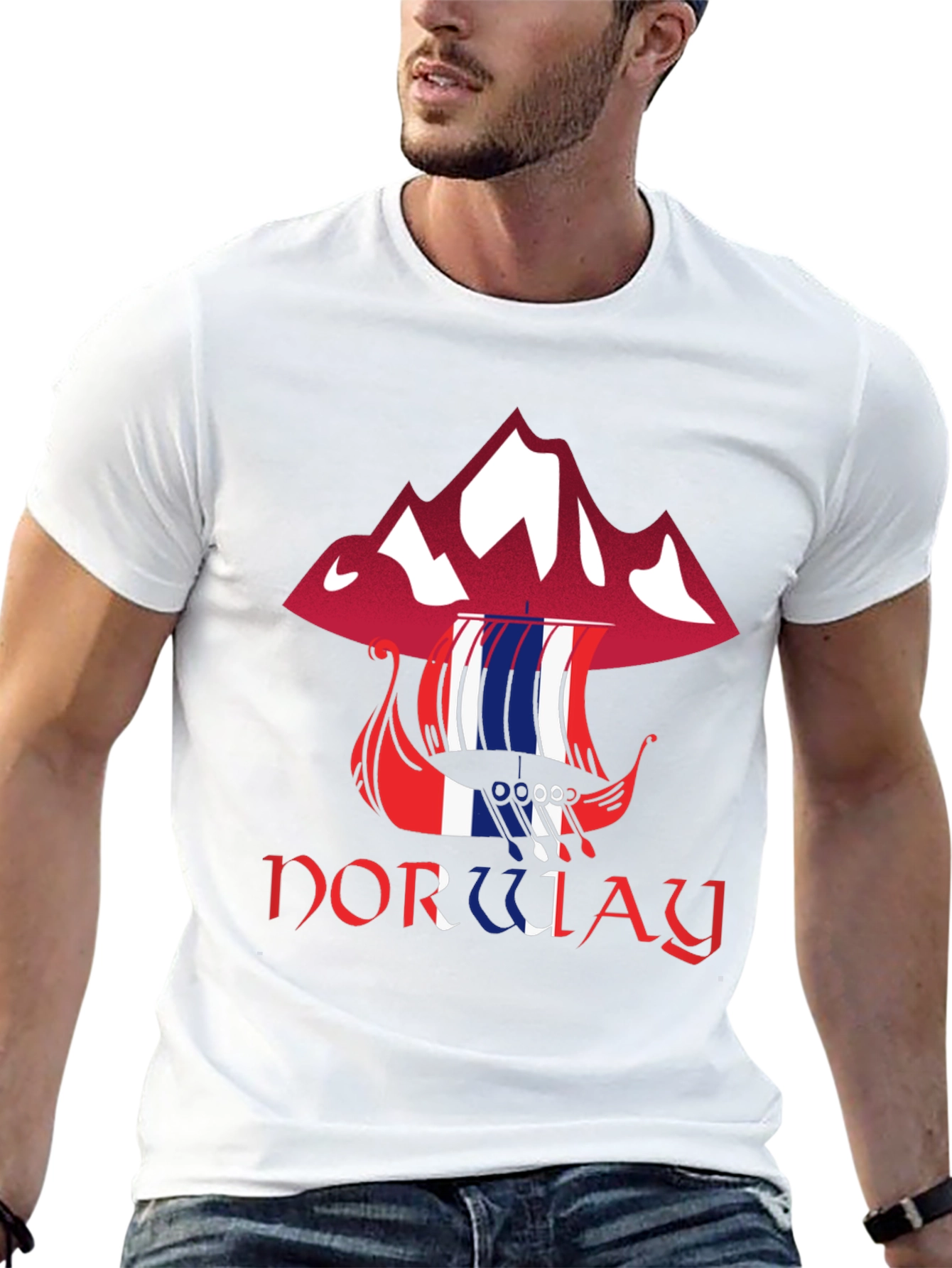 Norway Viking Ship Graphic Tee