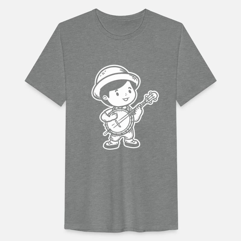 Little Banjo Player Cartoon Look