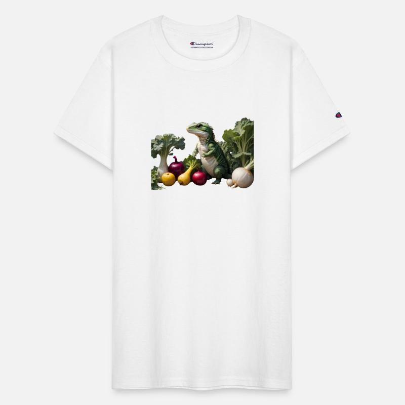 Lizard with vegetables