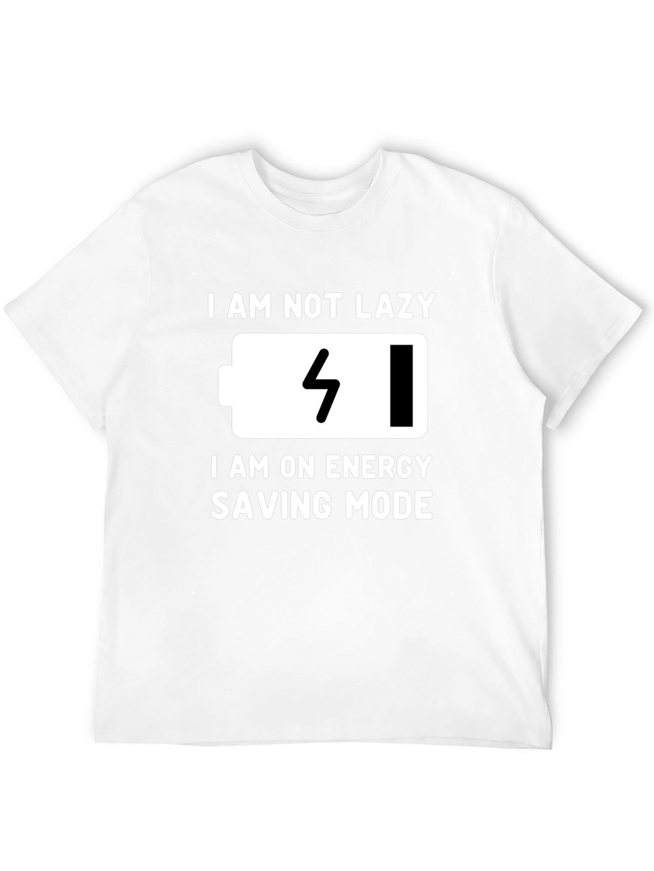 Funny Energy Saving Mode Graphic Tee