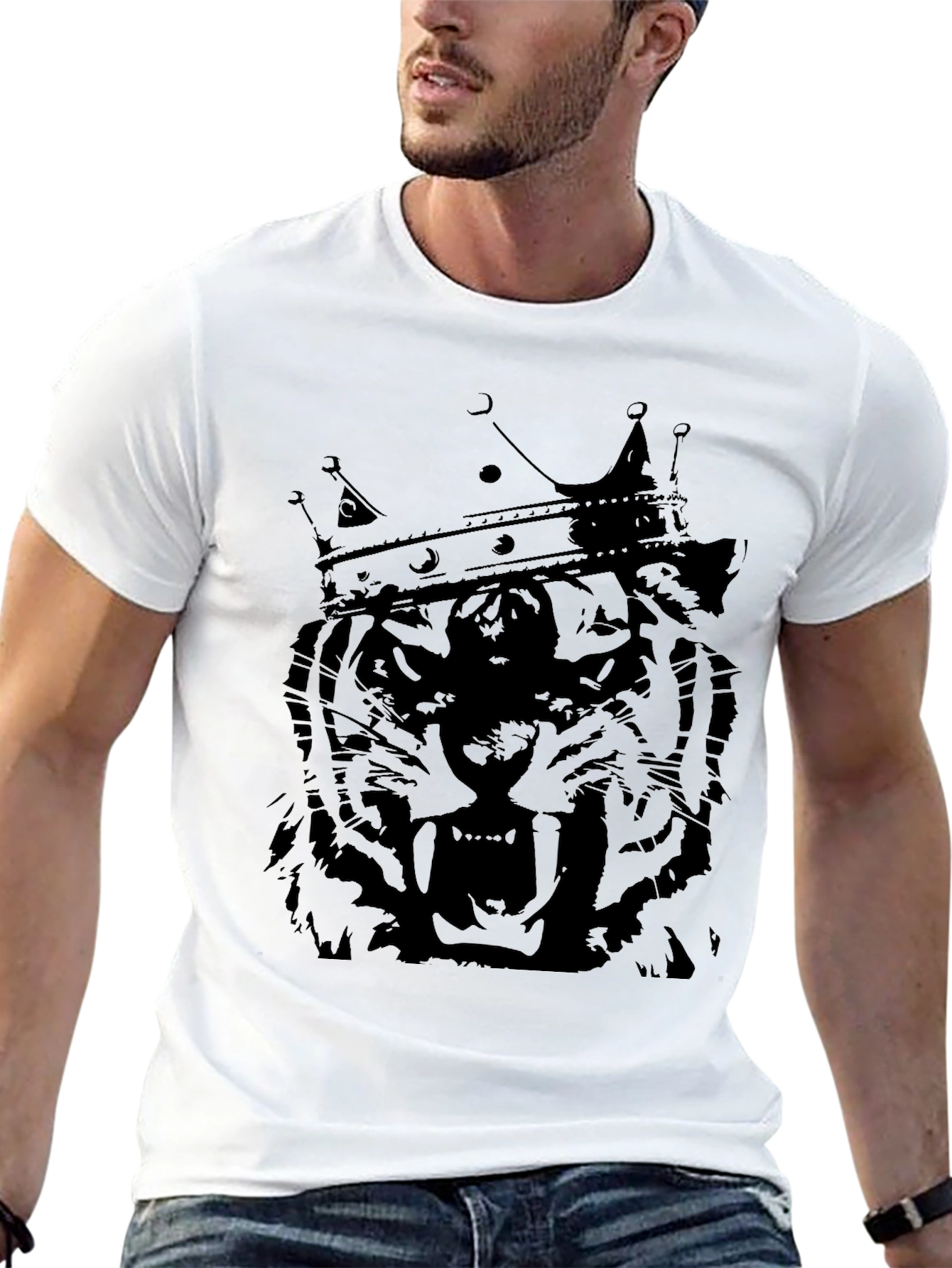 King Tiger Graphic Tee - Black T-Shirt