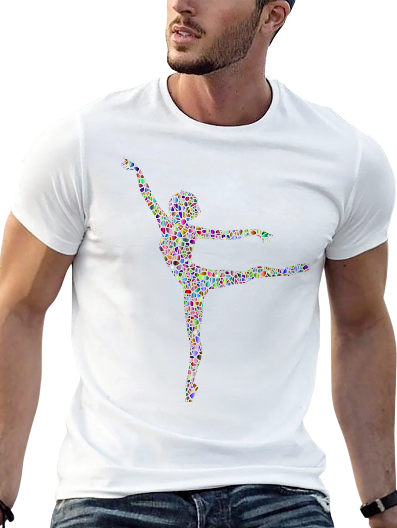 Mosaic Ballerina Black T-Shirt