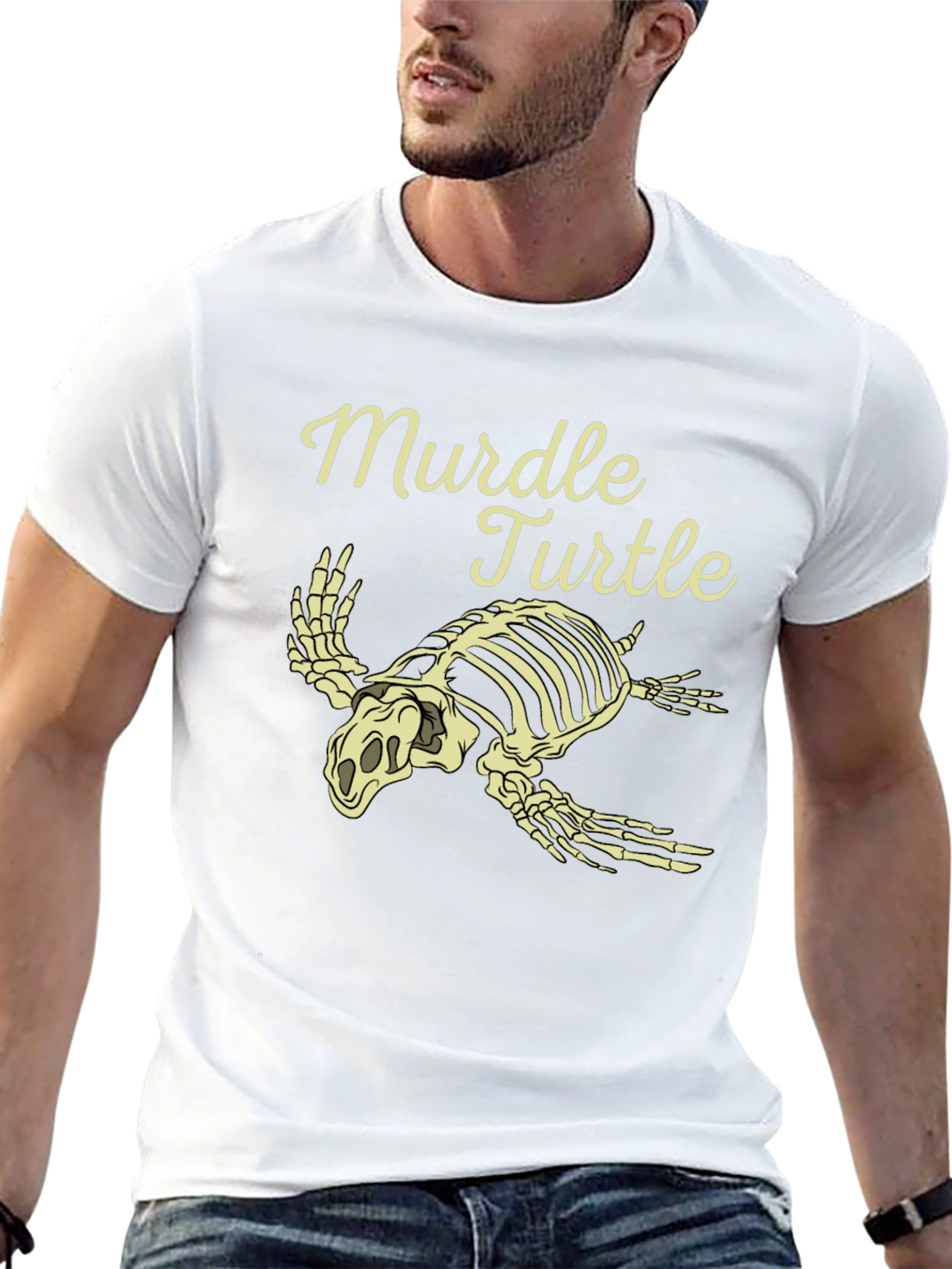 Murdel Turtle Skeleton Graphic Tee