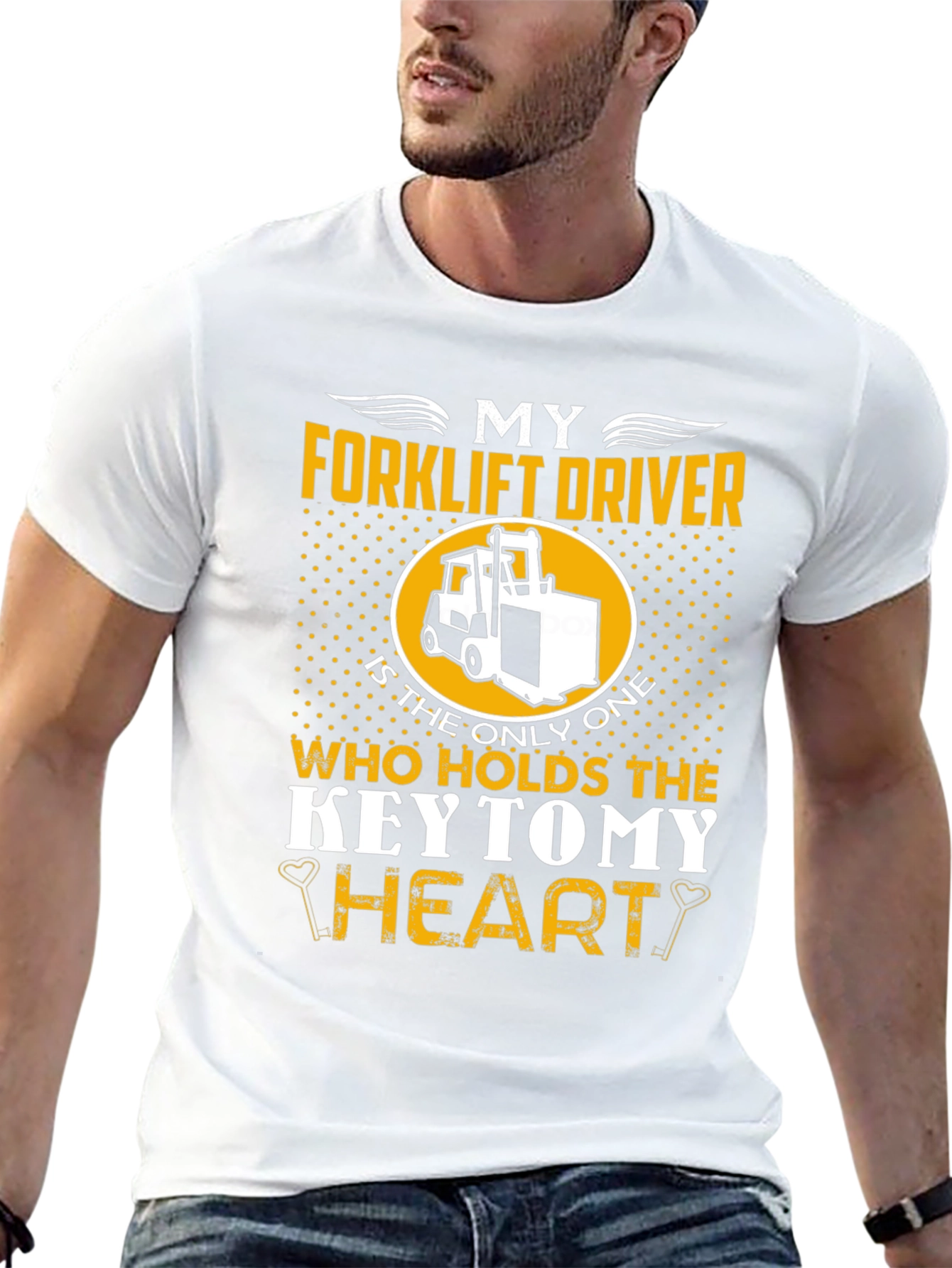 Forklift Driver Heart T-Shirt