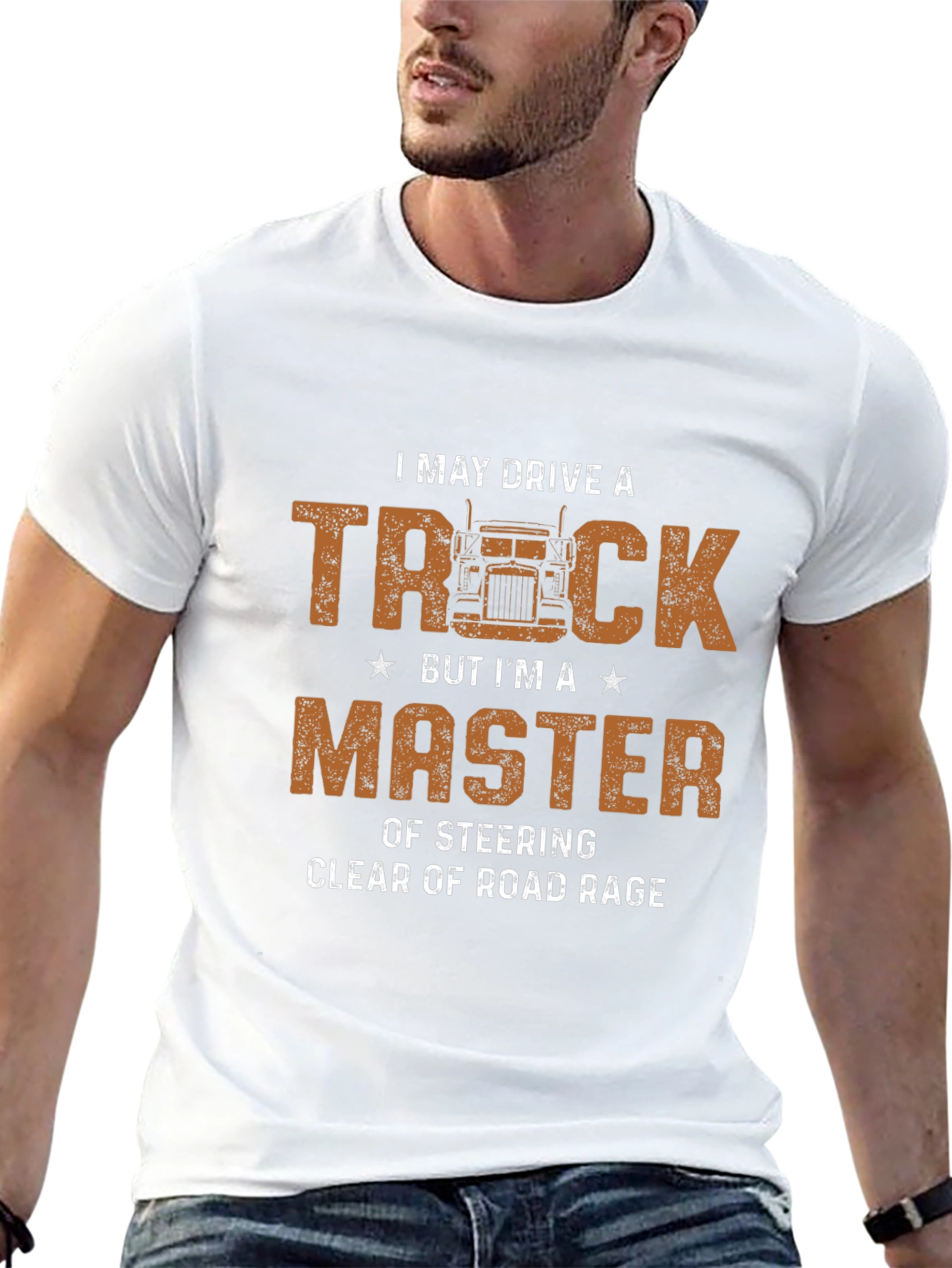 Trucker Master Black Graphic T-Shirt