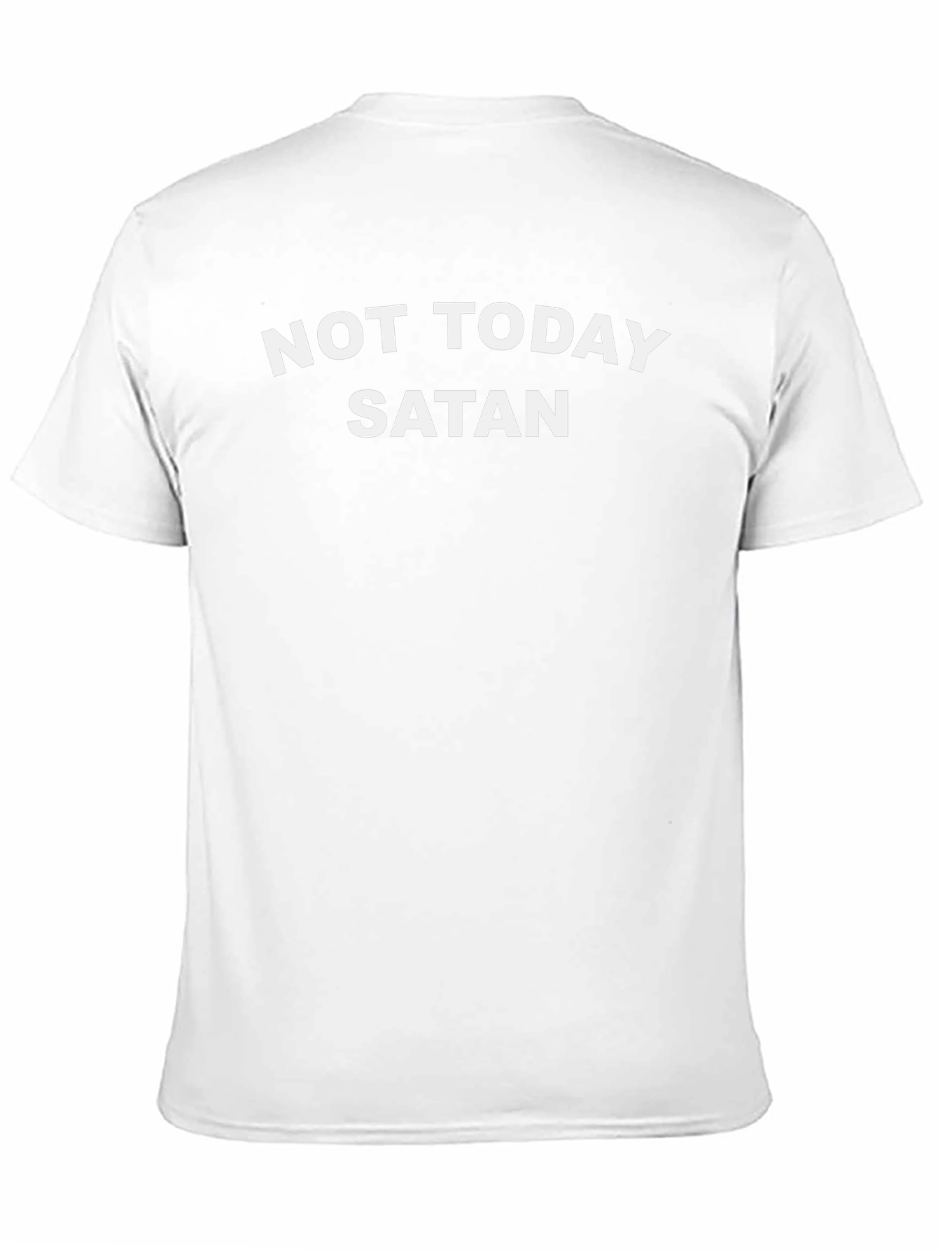 Not Today Satan Black Graphic T-Shirt