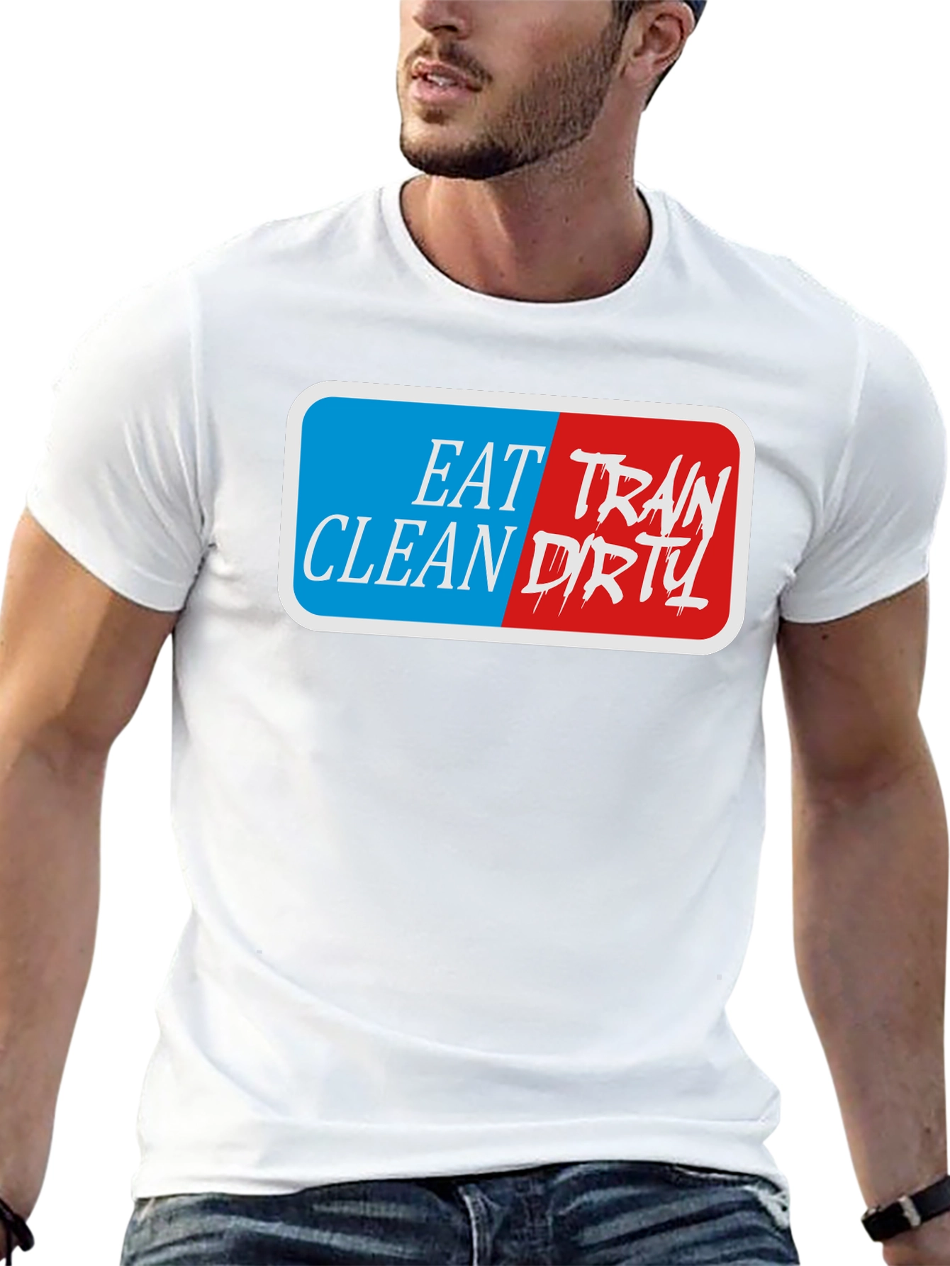Eat Train Clean Dirty Graphic T-Shirt