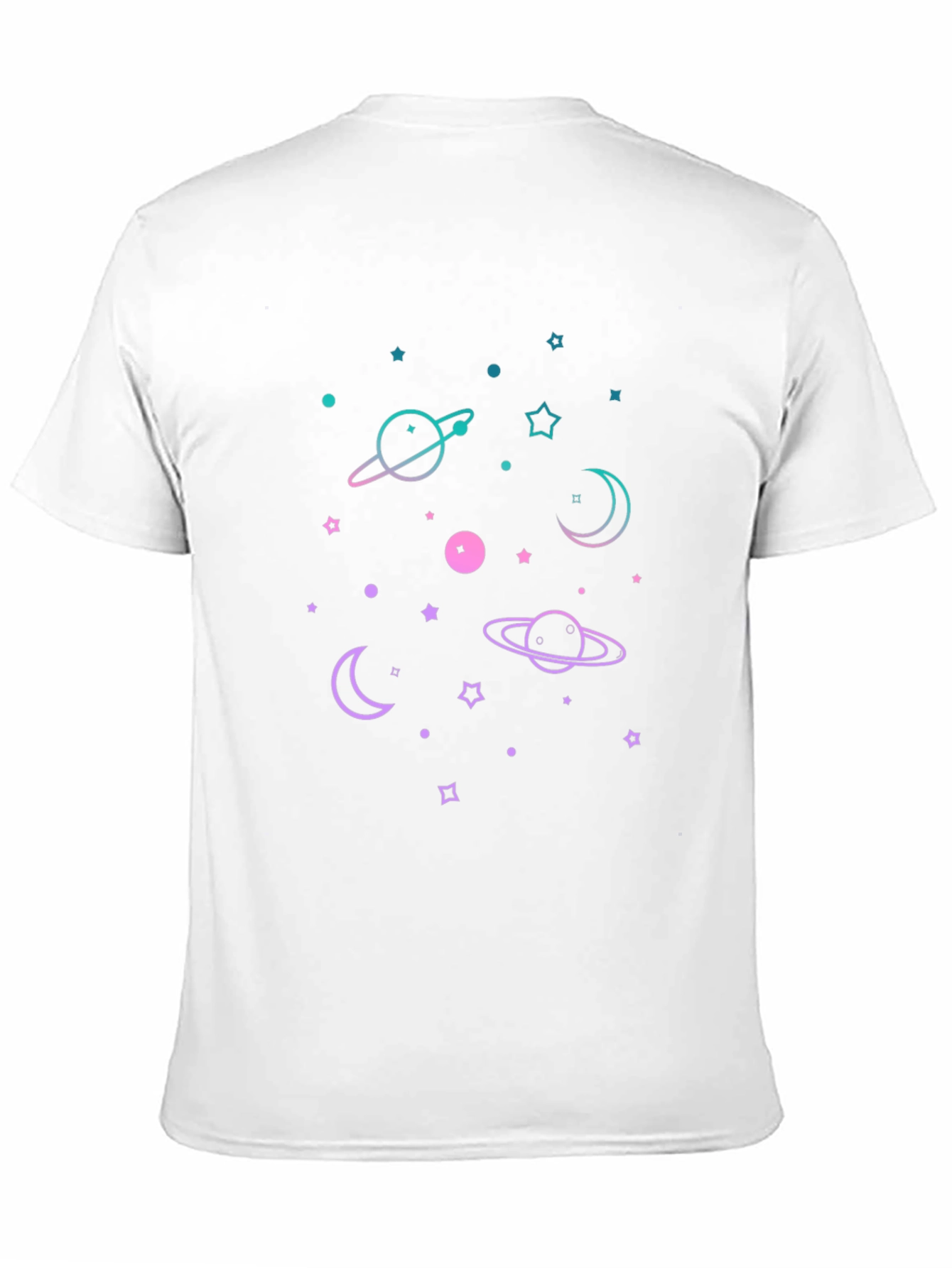 Galaxy Graphic Print Tee - Black Unisex T-Shirt