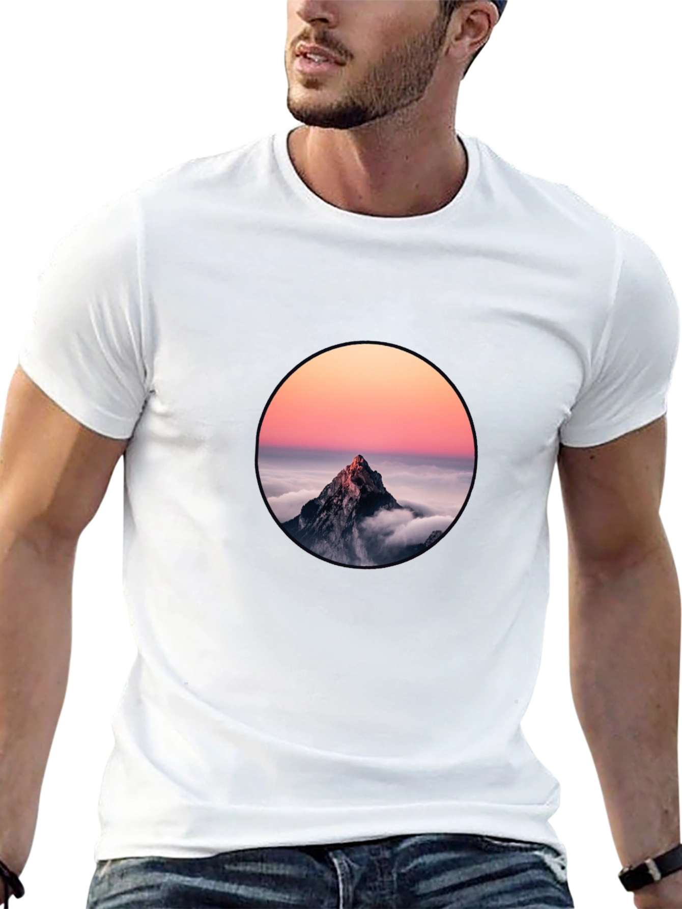 Mountain Peak Sunset Graphic Tee