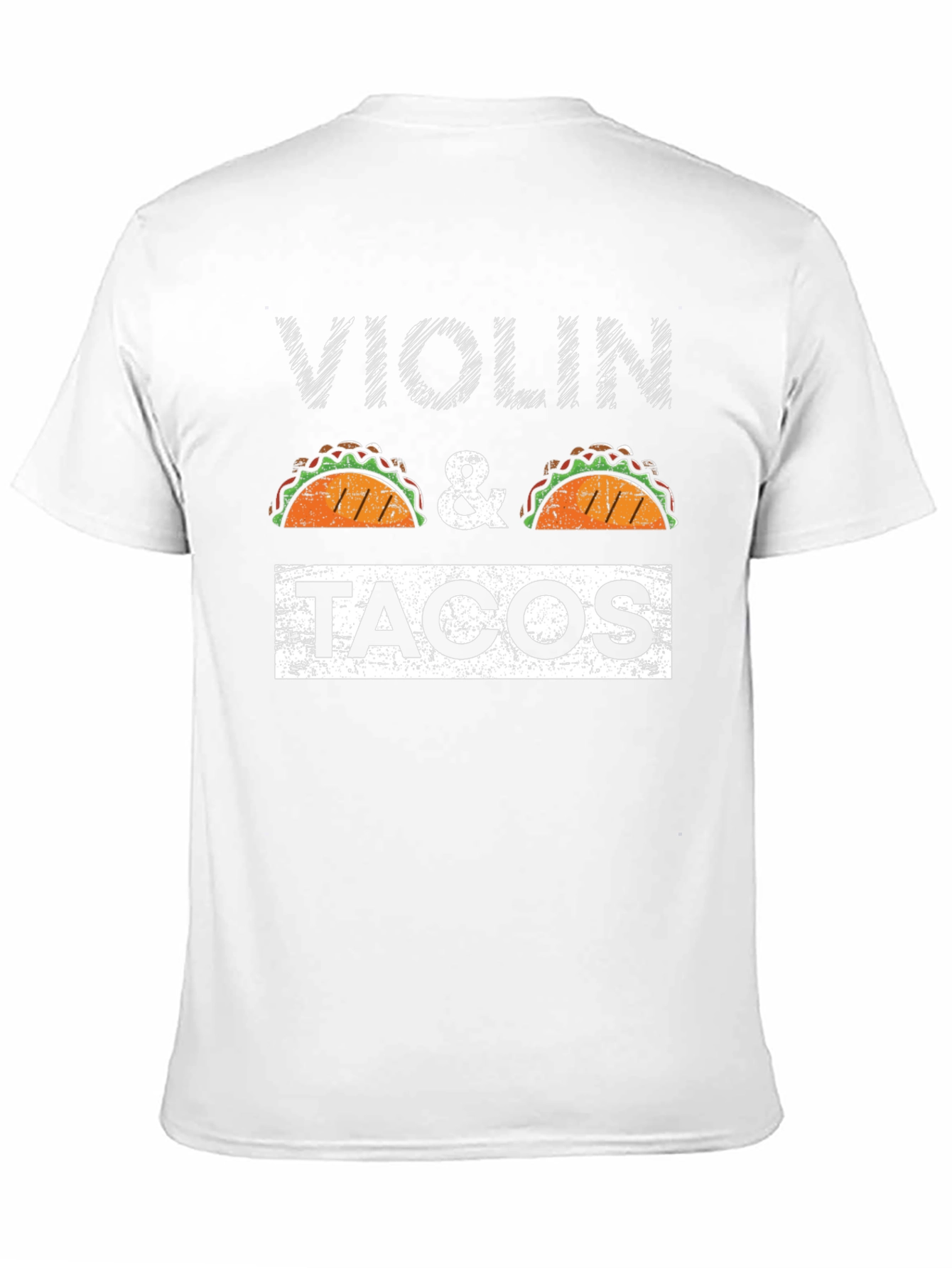 Violin & Tacos Graphic Print Tee