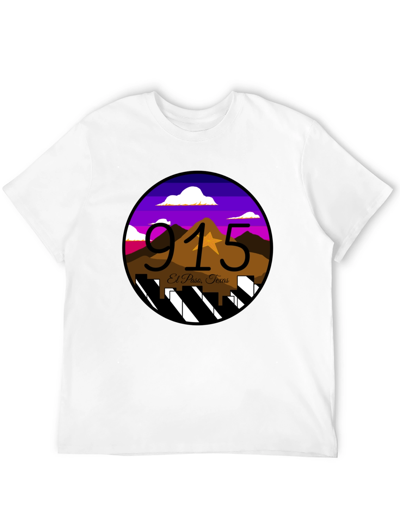El Paso 915 T-Shirt - Texas Pride Design