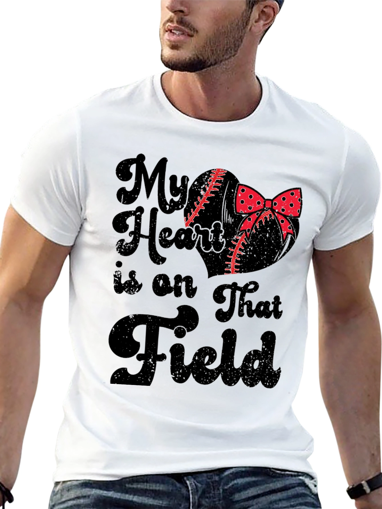 My Heart is on That Field Graphic Tee