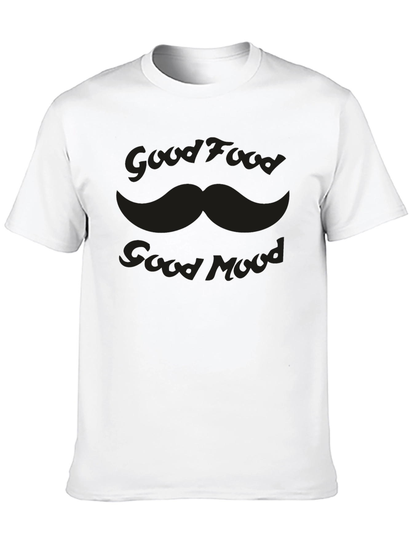 Good Food Good Mood Graphic Tee - Black