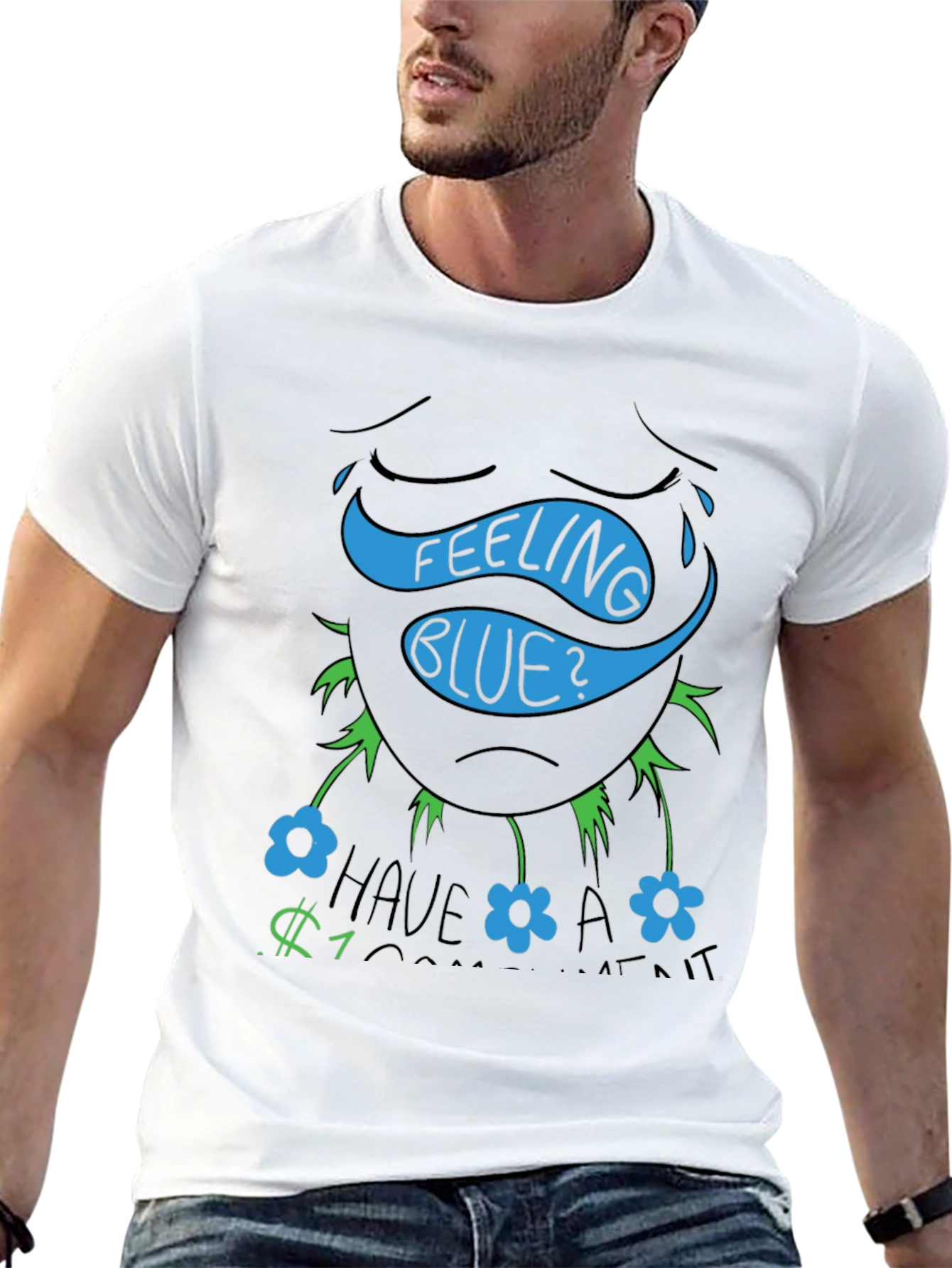 Feeling Blue? Funny Graphic T-Shirt