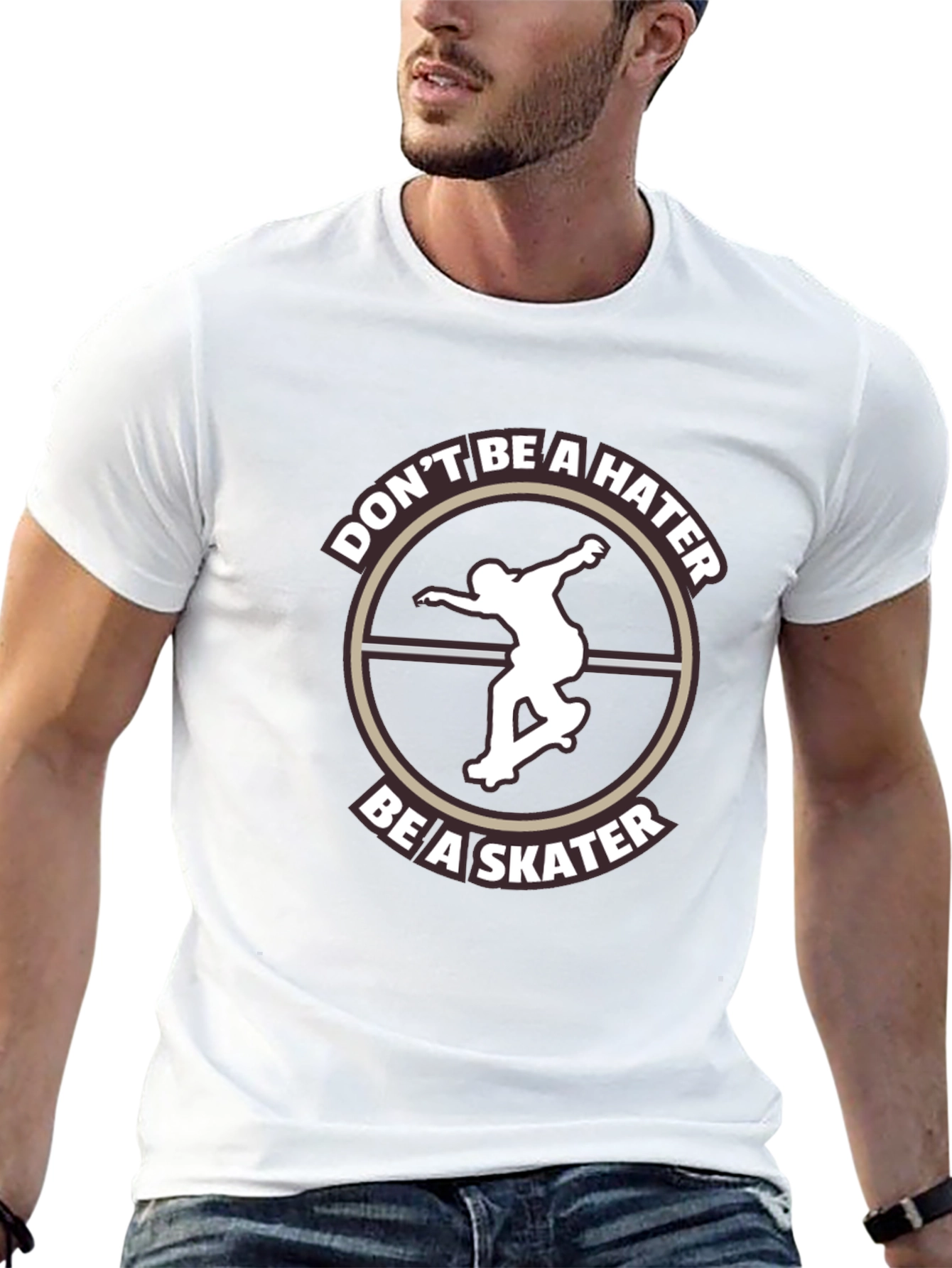 Dont Be A Hater Be A Skater Graphic Tee