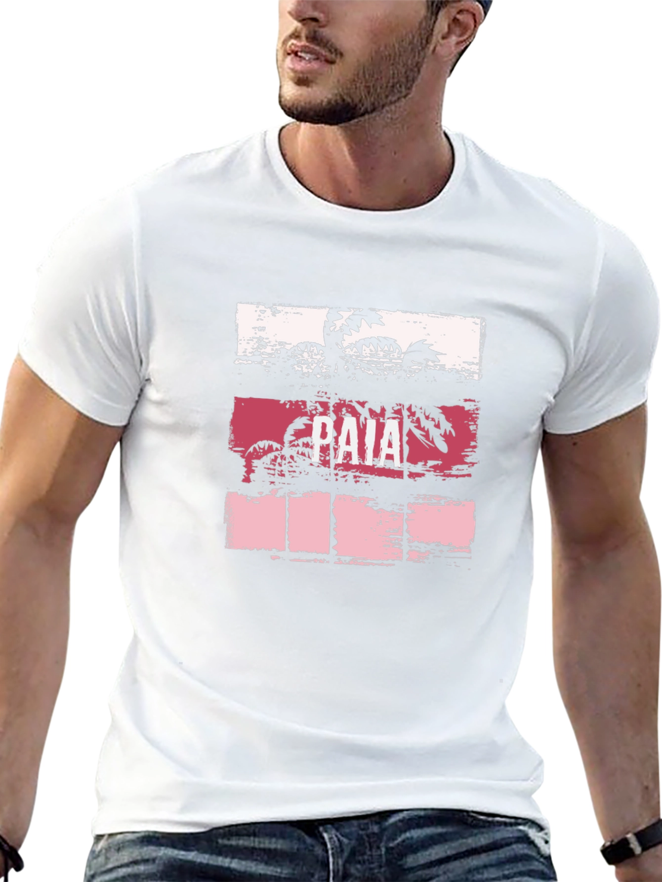 Paia Palm Tree Graphic Tee - Black