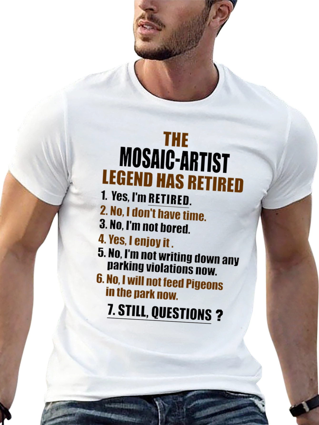 Retired Mosaic Artist Legend T-Shirt