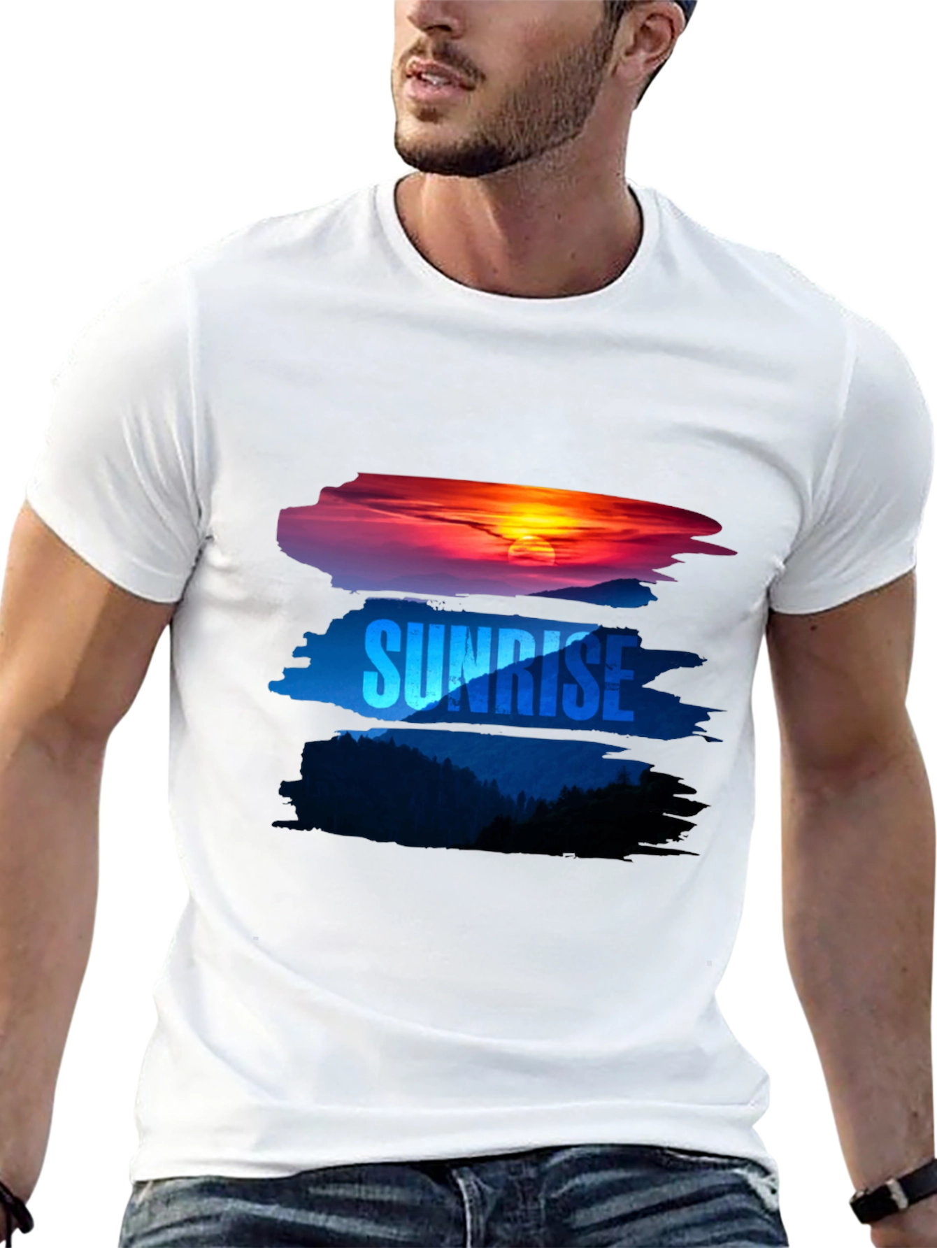 Sunrise Graphic Tee - Nature Inspired Comfort