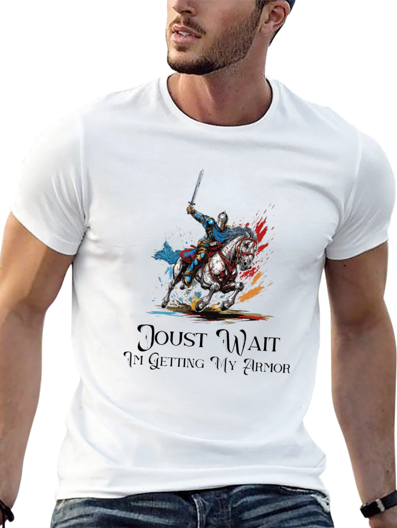 Knight On Horseback Graphic Tee