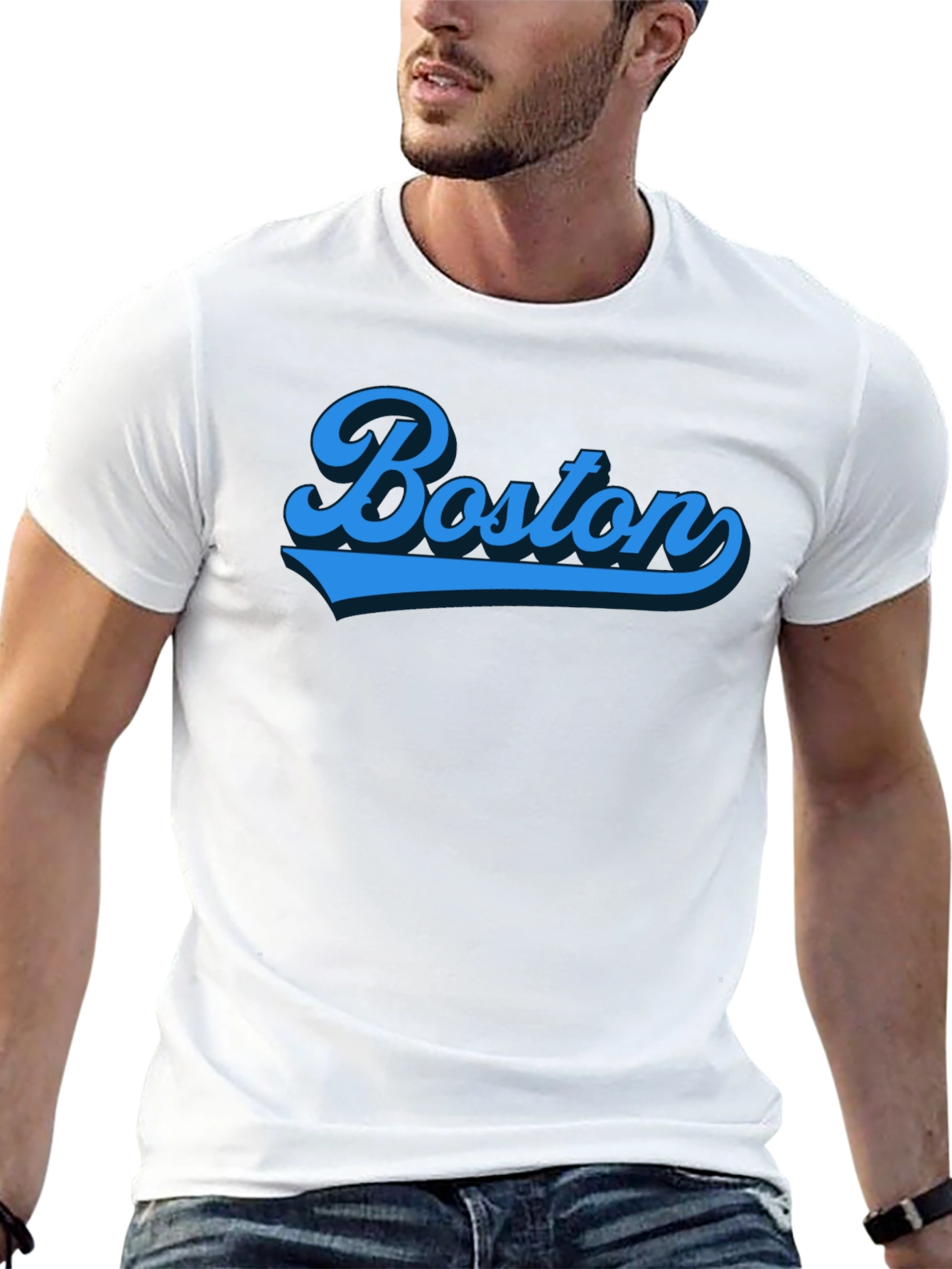 Boston Graphic Tee - Classic Baseball Style