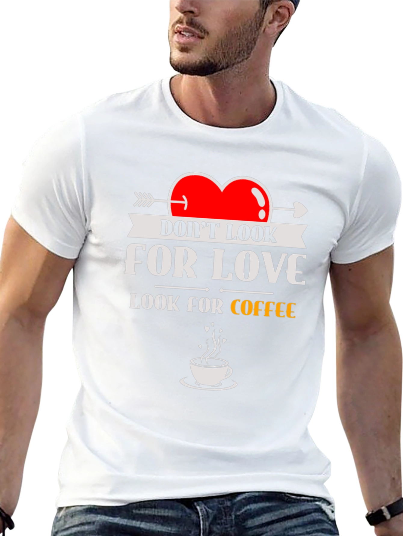 Look for Coffee T-Shirt - Funny Novelty Tee