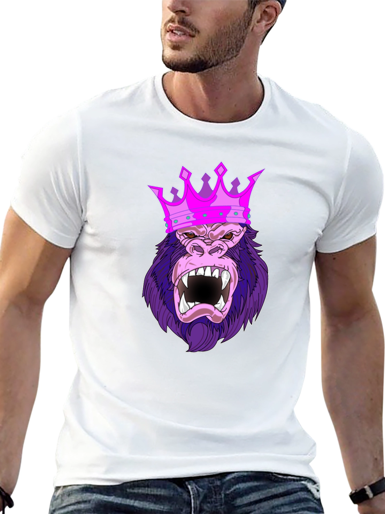 King Kong T-Shirt - Gorilla Crown Graphic Tee