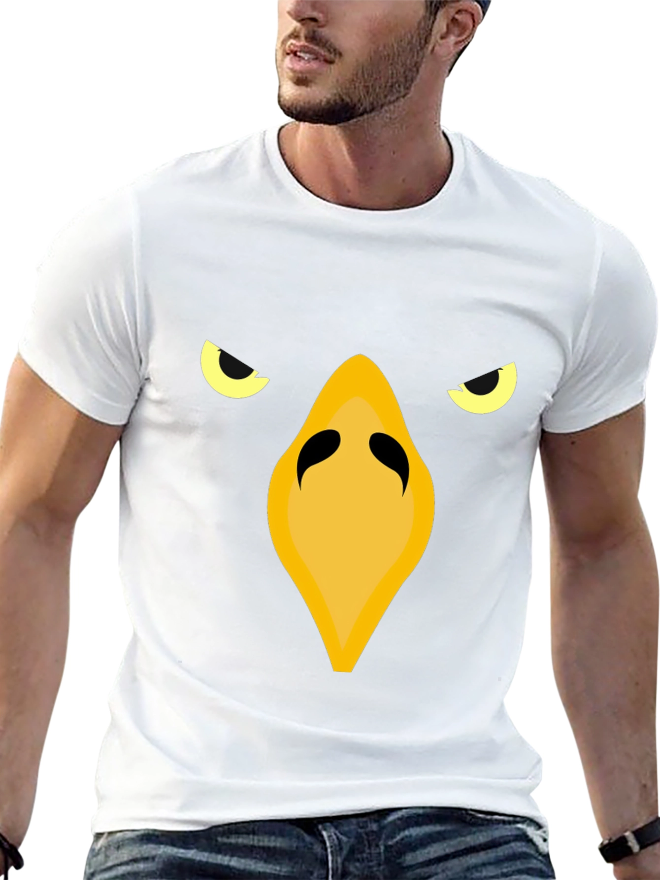 Raven Face Graphic Tee - Black