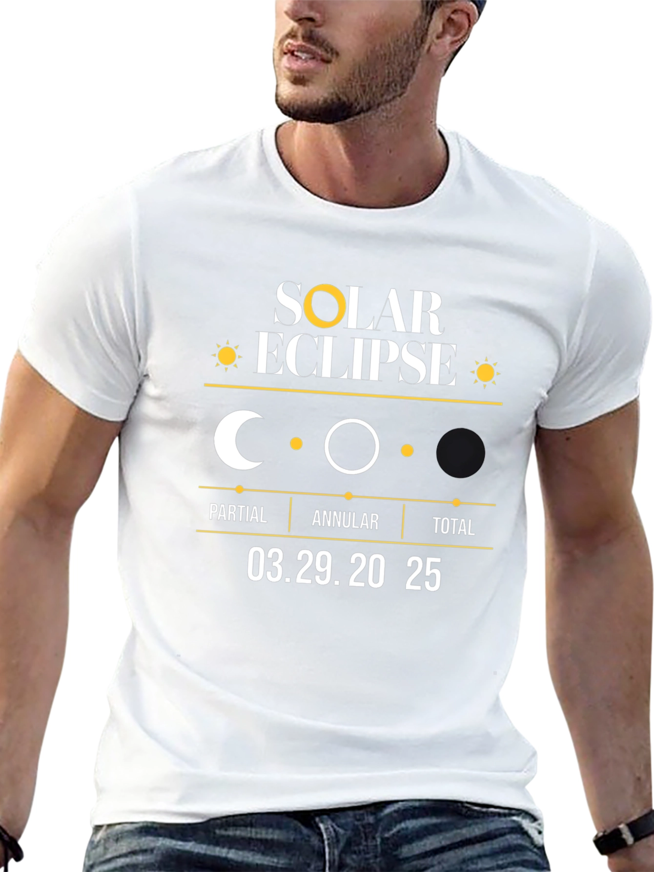 Solar Eclipse 03.29.2025 T-Shirt - Celestial Event Tee