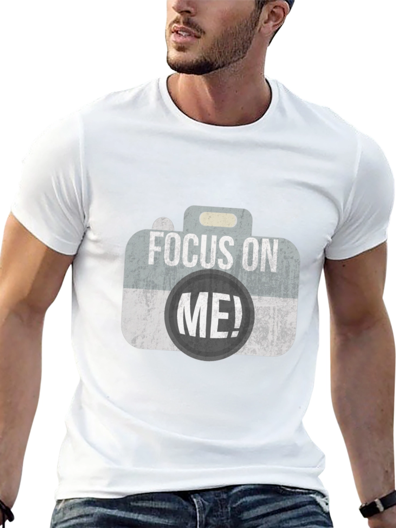 Focus On Me! Graphic T-Shirt - Black