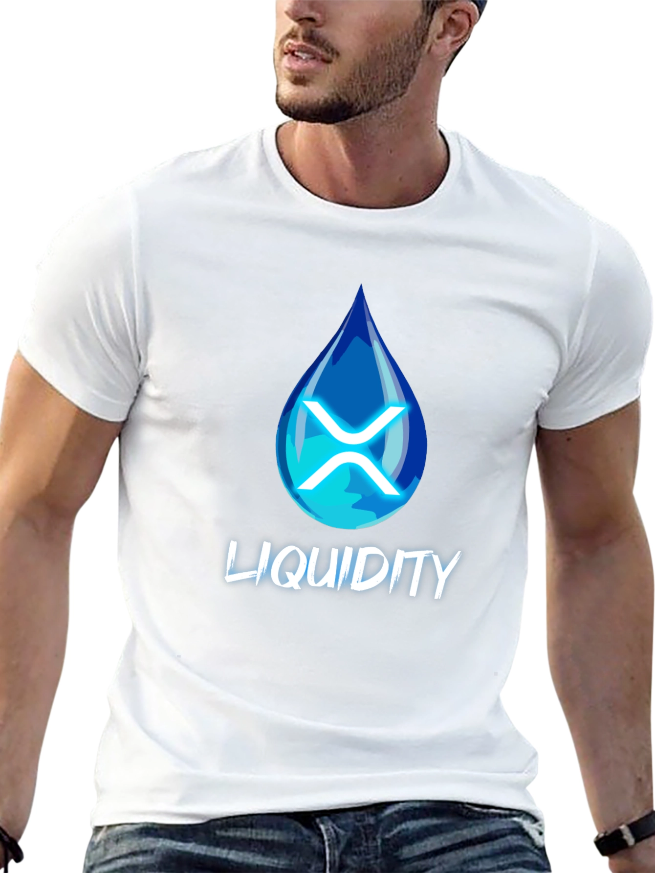 Liquidity XRP Crypto Black T-Shirt
