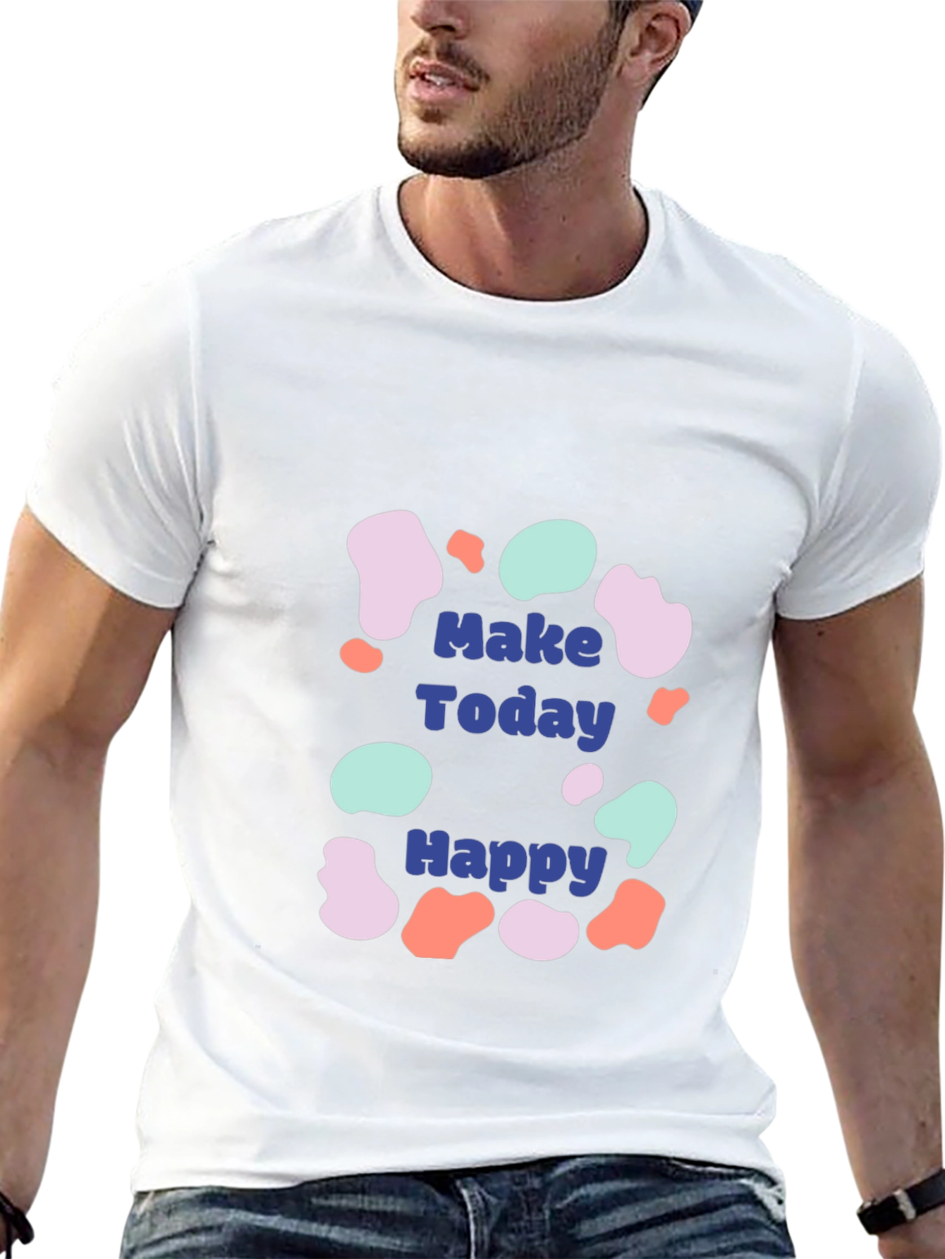 Make Today Happy Graphic Tee - Stylish Comfort
